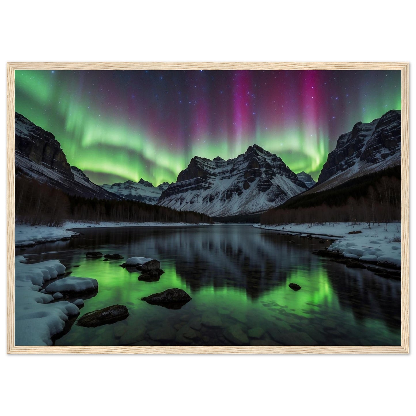 Premium Matte Paper Wooden Framed Poster