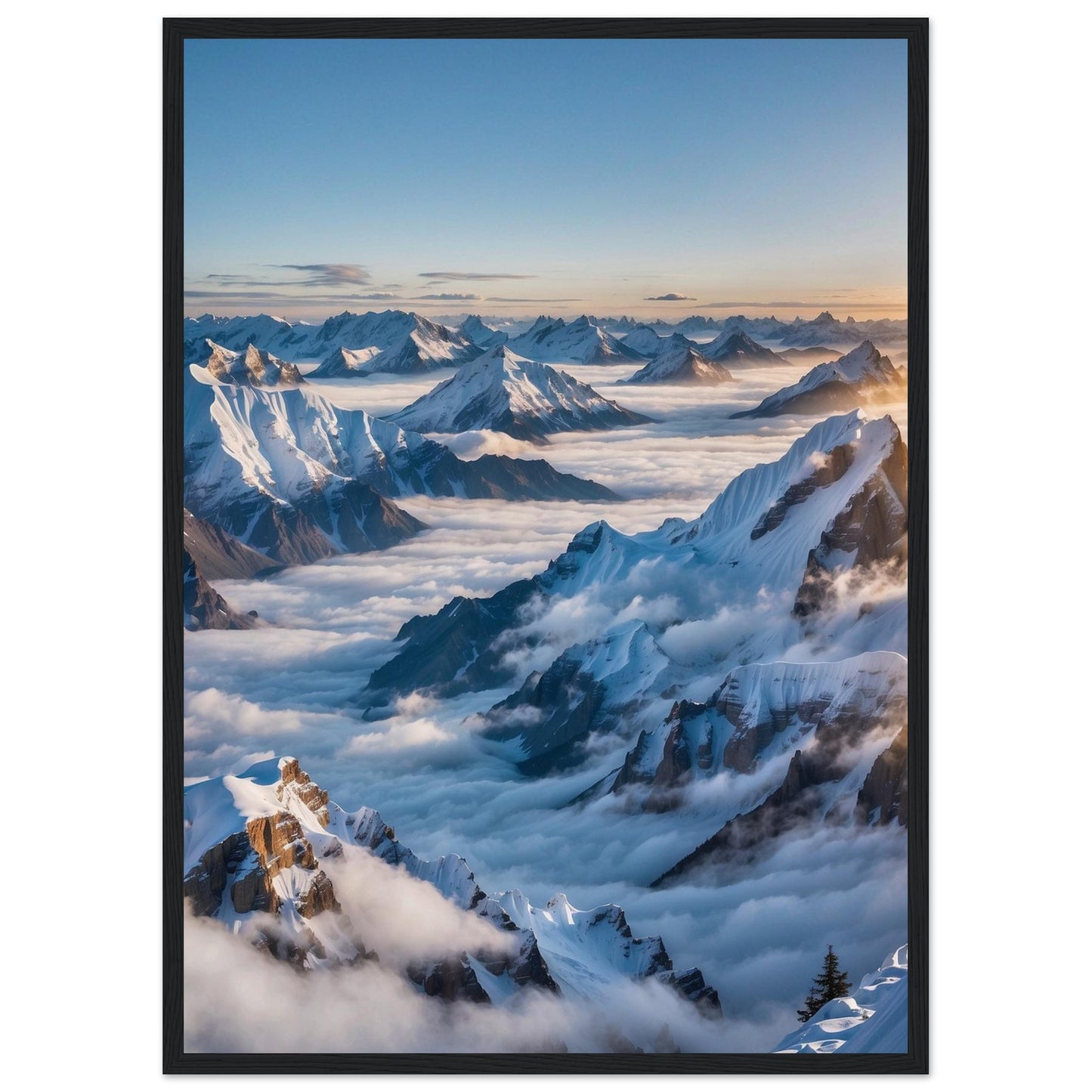 Premium Matte Paper Wooden Framed Poster