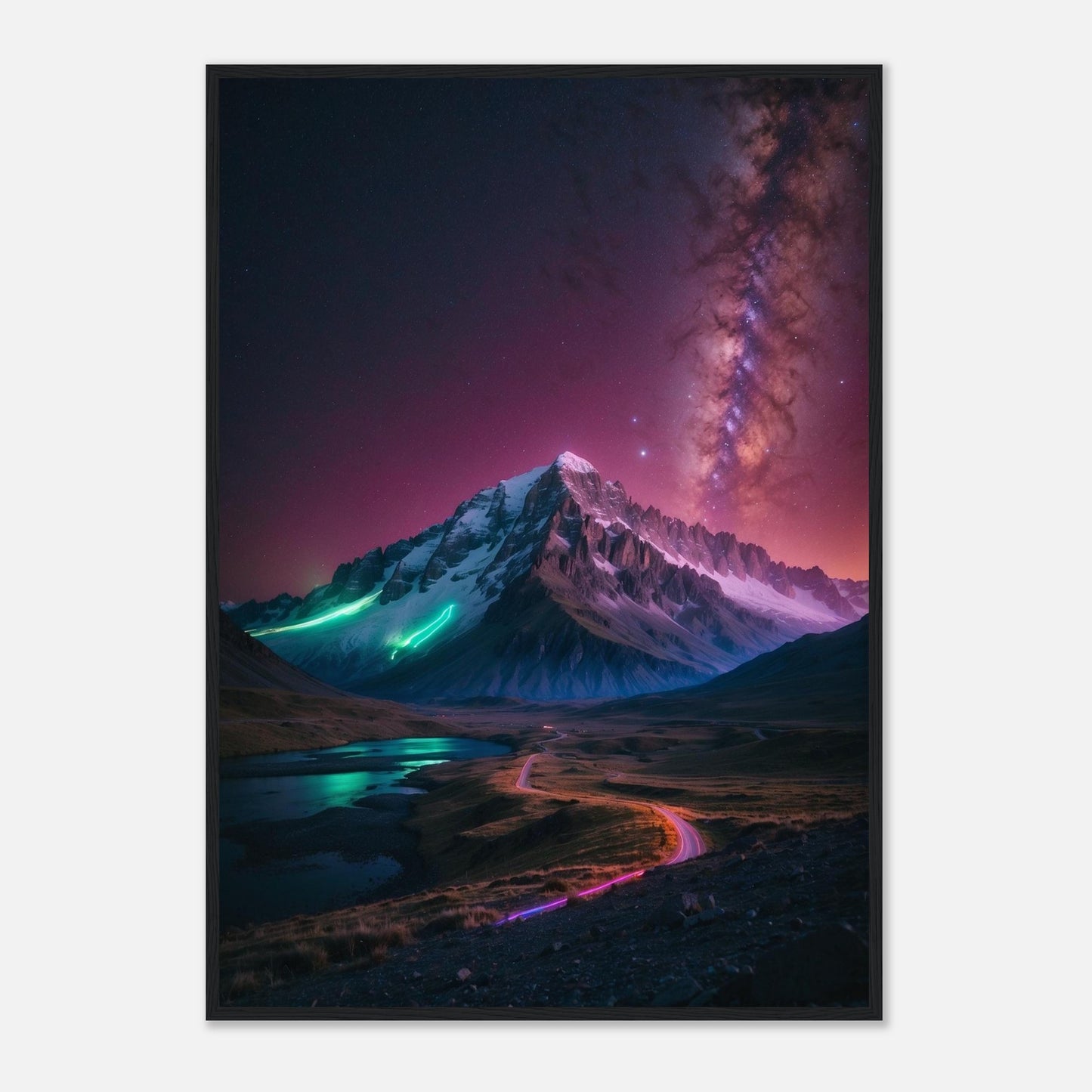 Premium Matte Paper Wooden Framed Poster