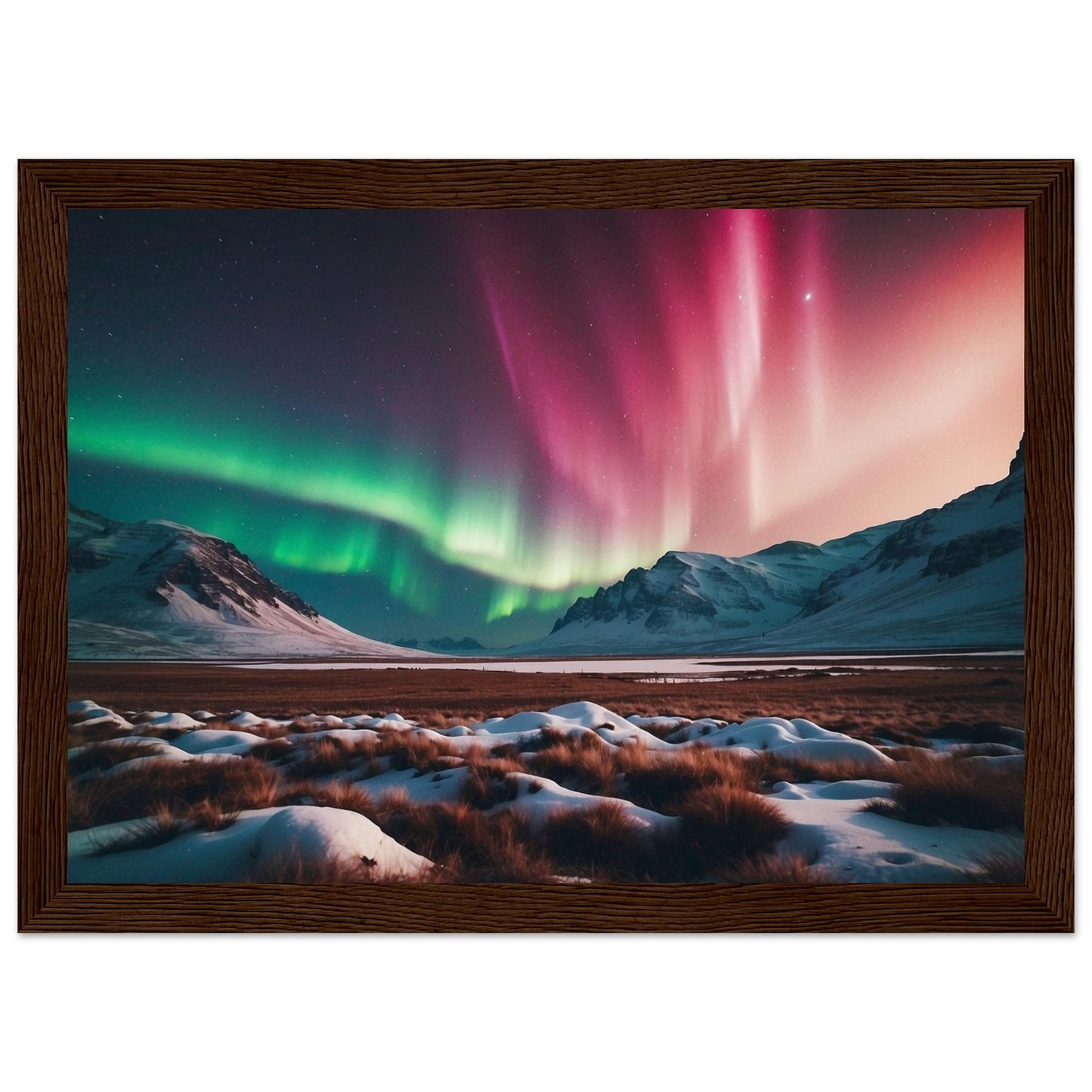 Premium Matte Paper Wooden Framed Poster