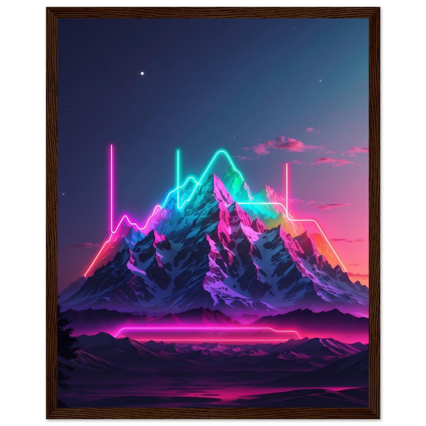 Premium Matte Paper Wooden Framed Poster
