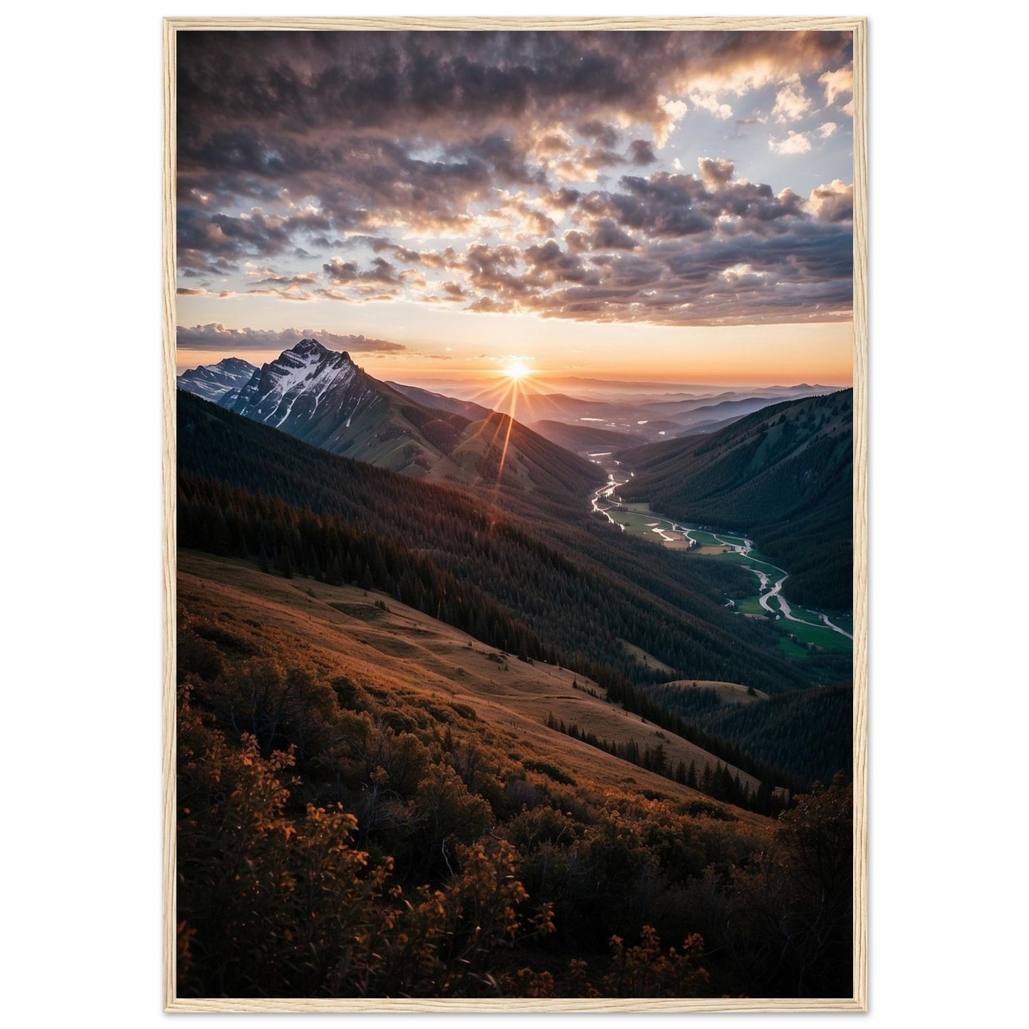 Premium Matte Paper Wooden Framed Poster