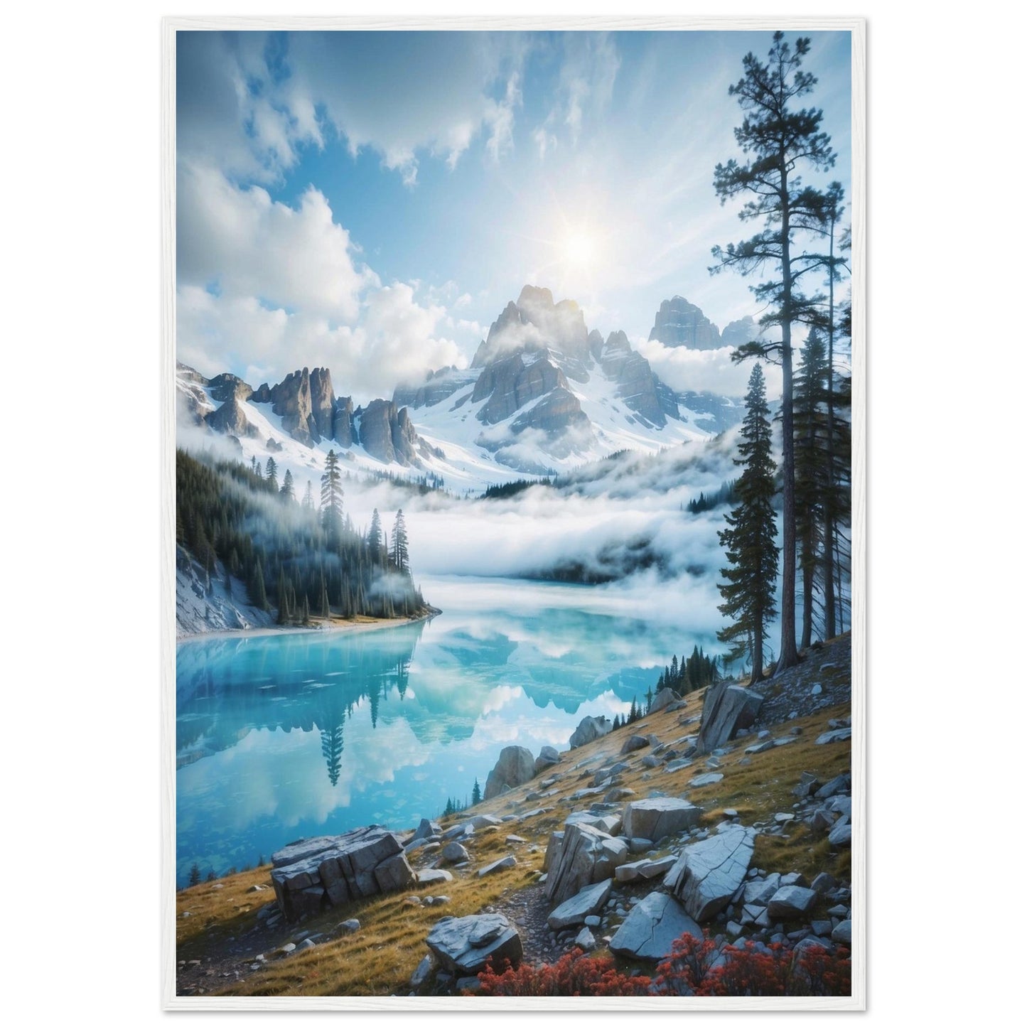 Premium Matte Paper Wooden Framed Poster