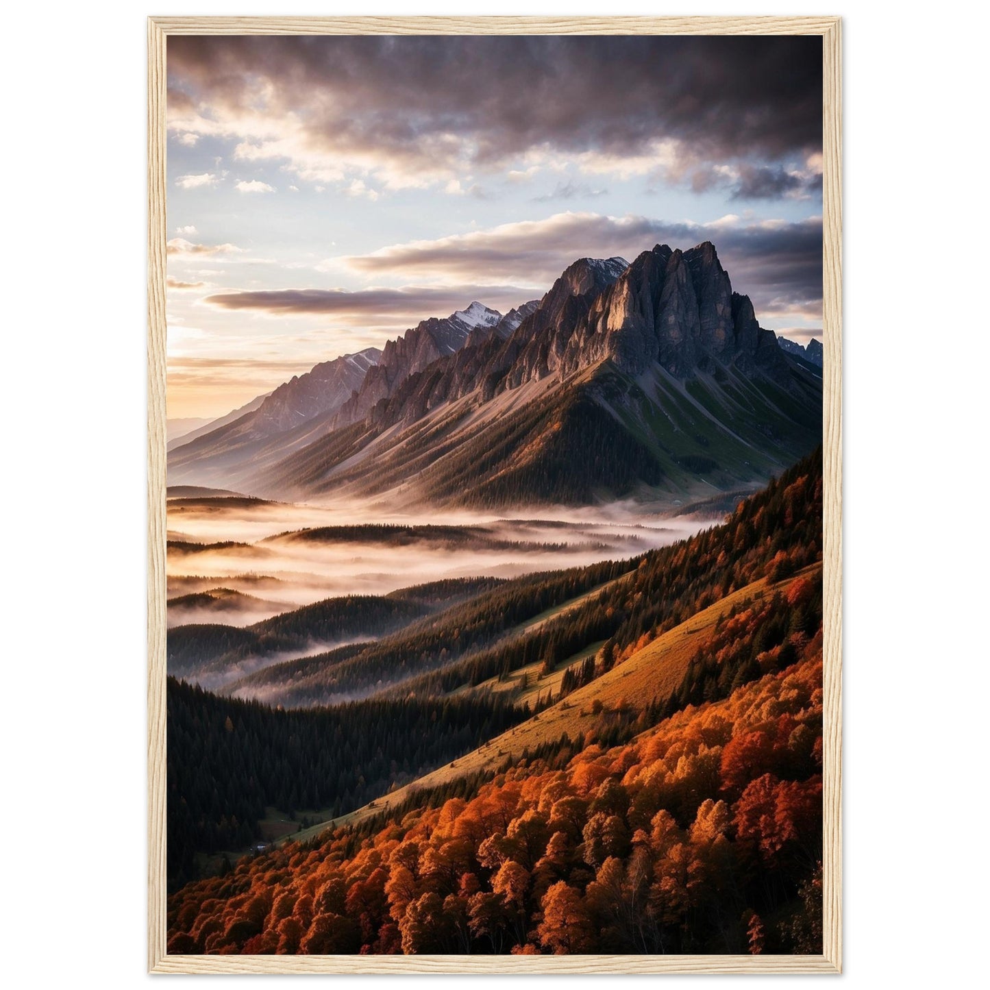 Premium Matte Paper Wooden Framed Poster