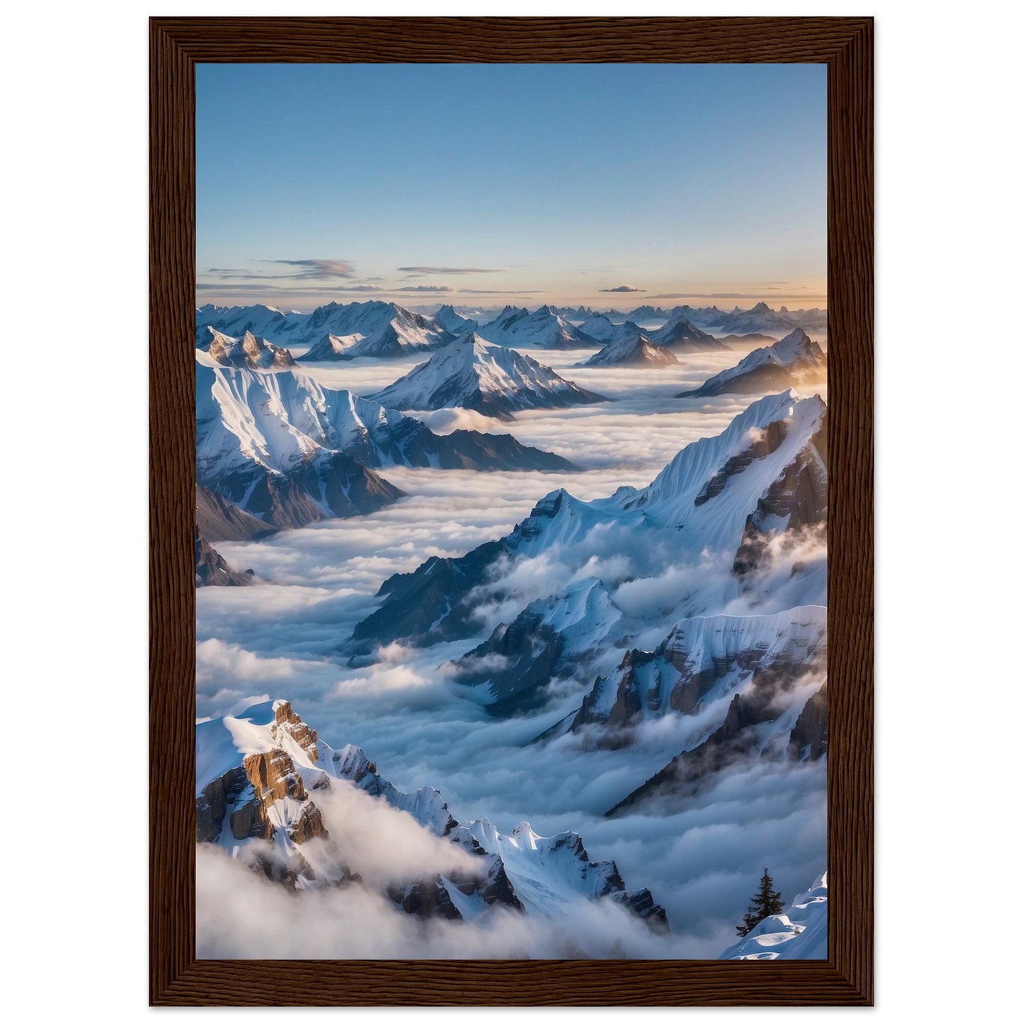 Premium Matte Paper Wooden Framed Poster