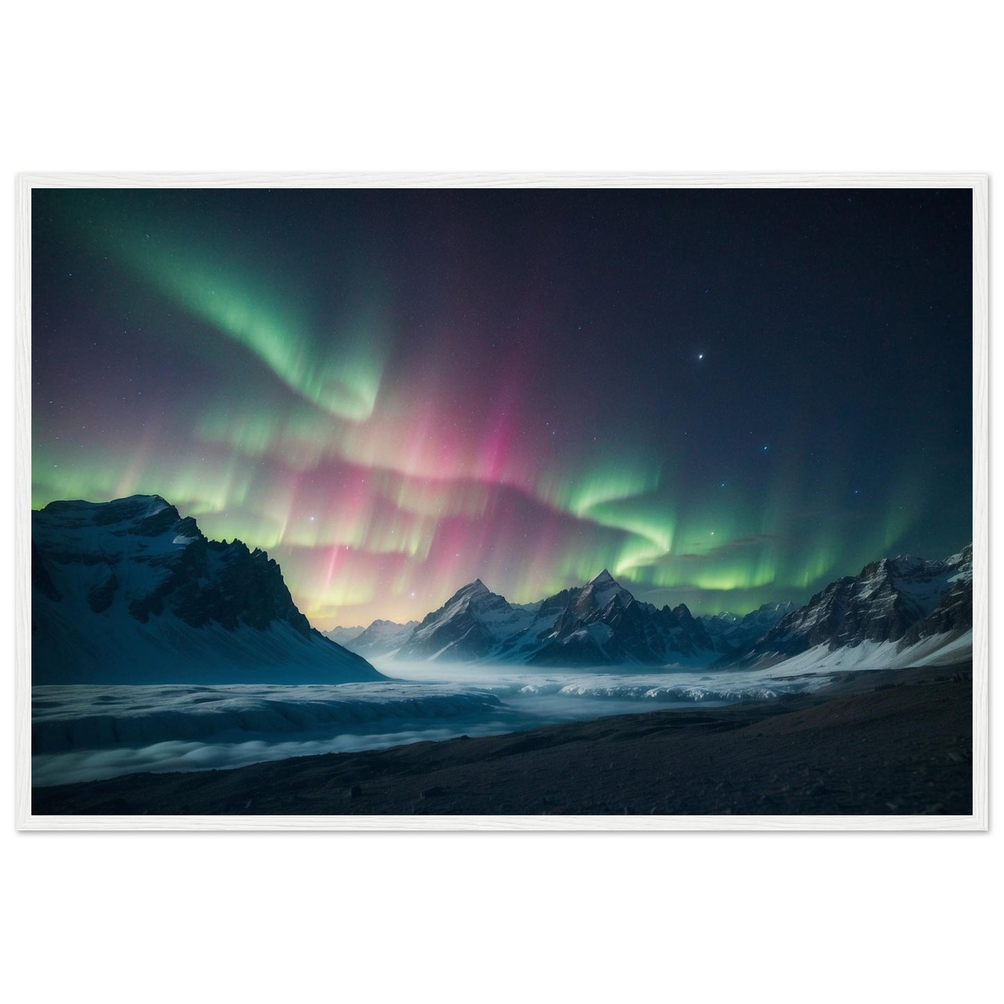 Premium Matte Paper Wooden Framed Poster