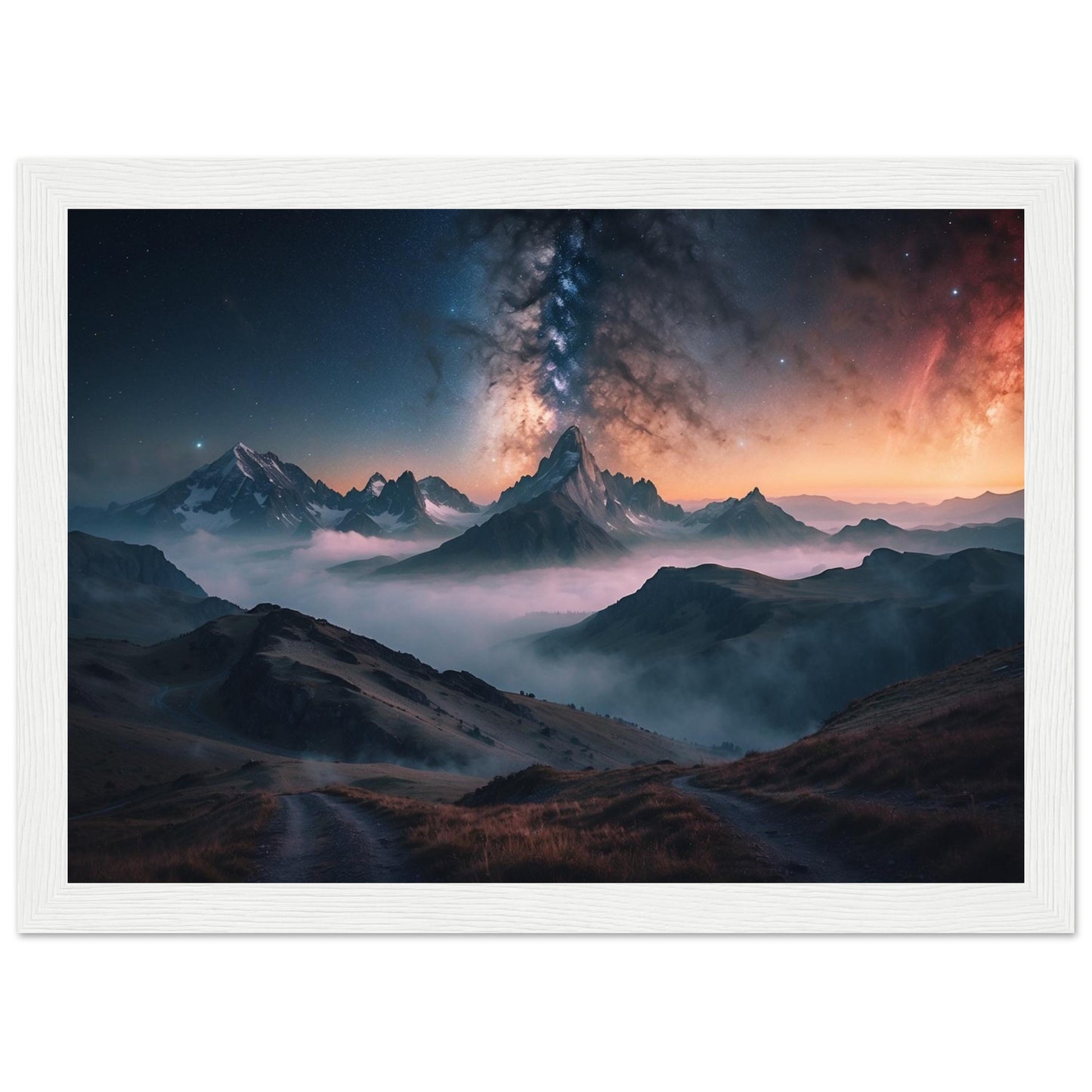 Premium Matte Paper Wooden Framed Poster