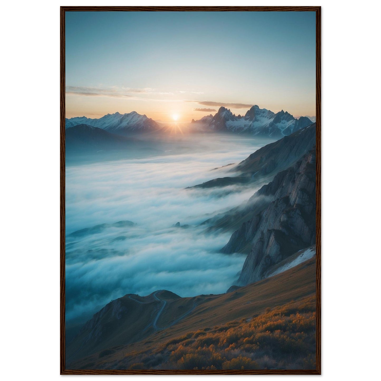 Premium Matte Paper Wooden Framed Poster