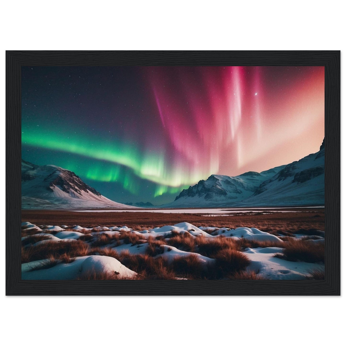 Premium Matte Paper Wooden Framed Poster