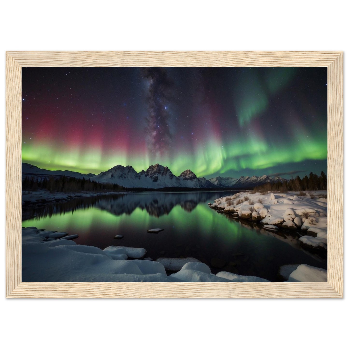 Premium Matte Paper Wooden Framed Poster