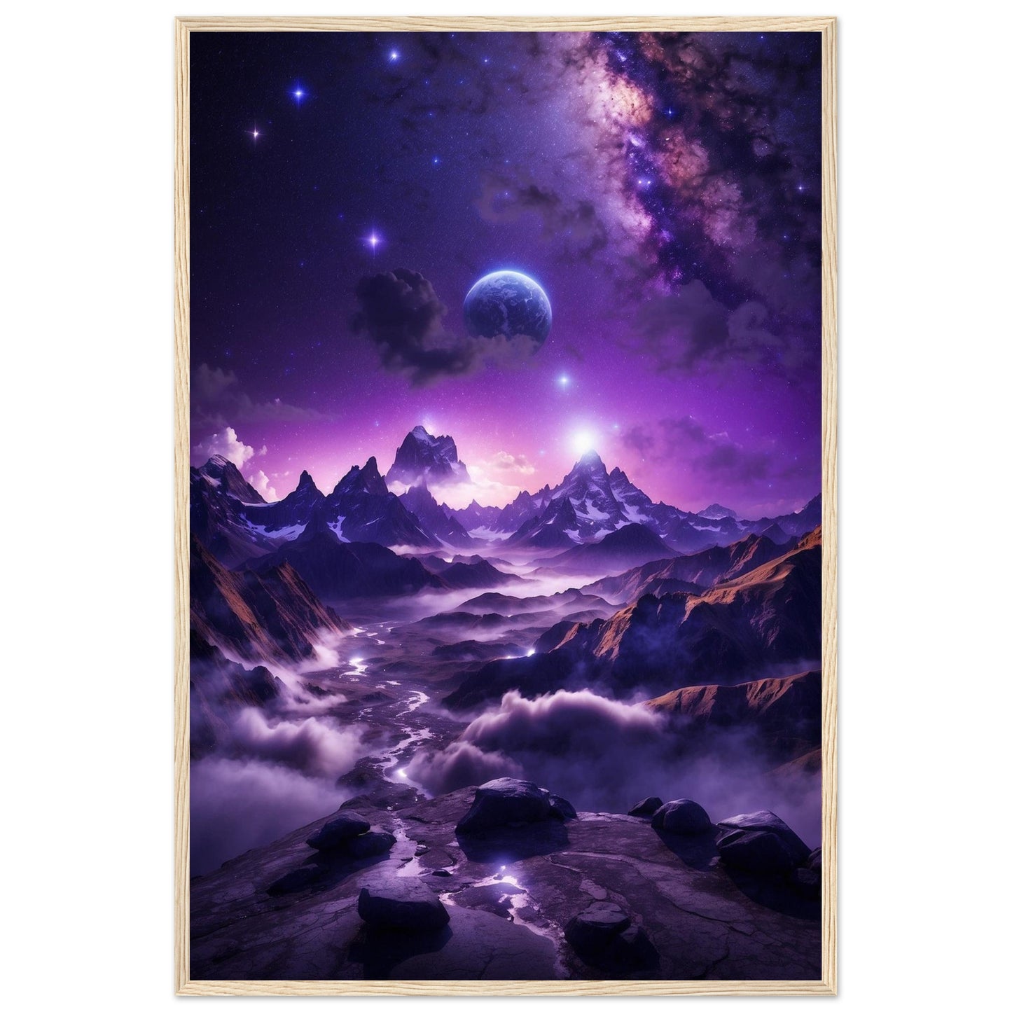 Premium Matte Paper Wooden Framed Poster
