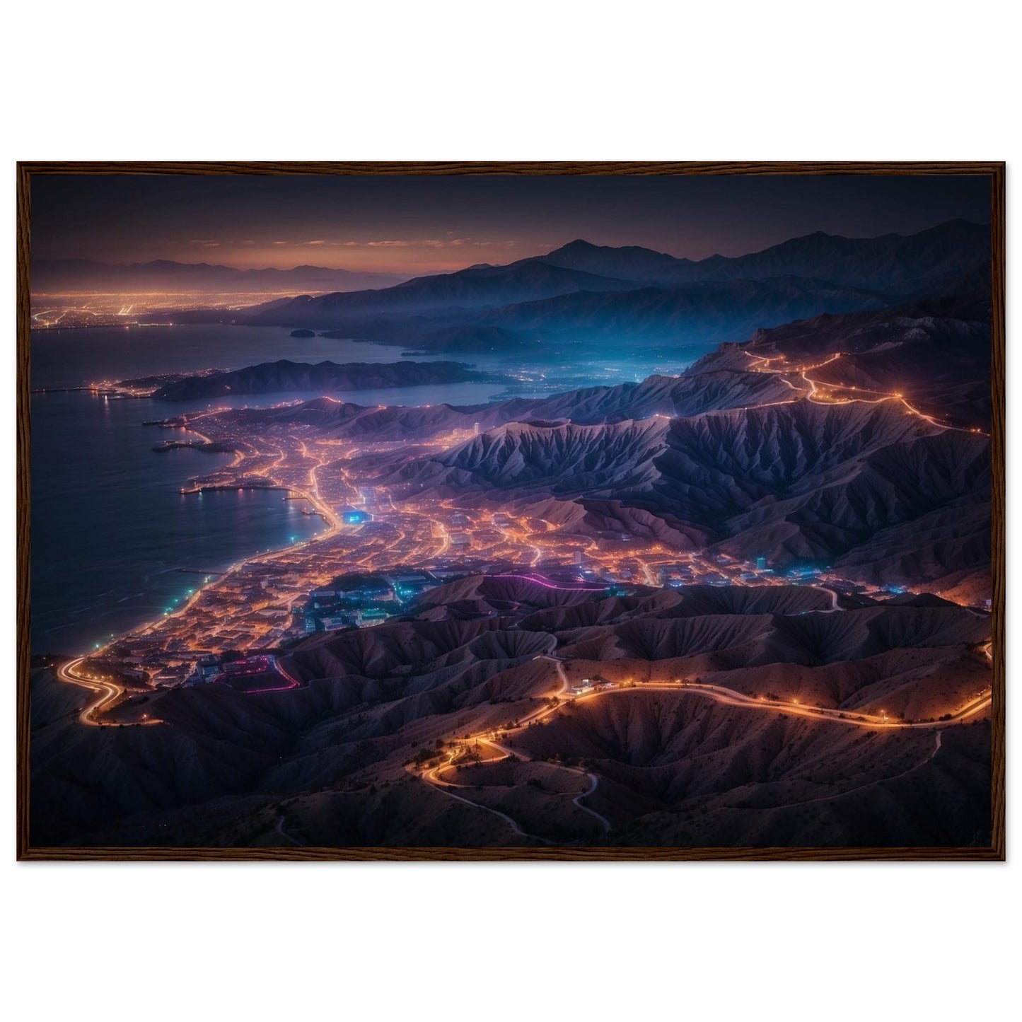 Premium Matte Paper Wooden Framed Poster