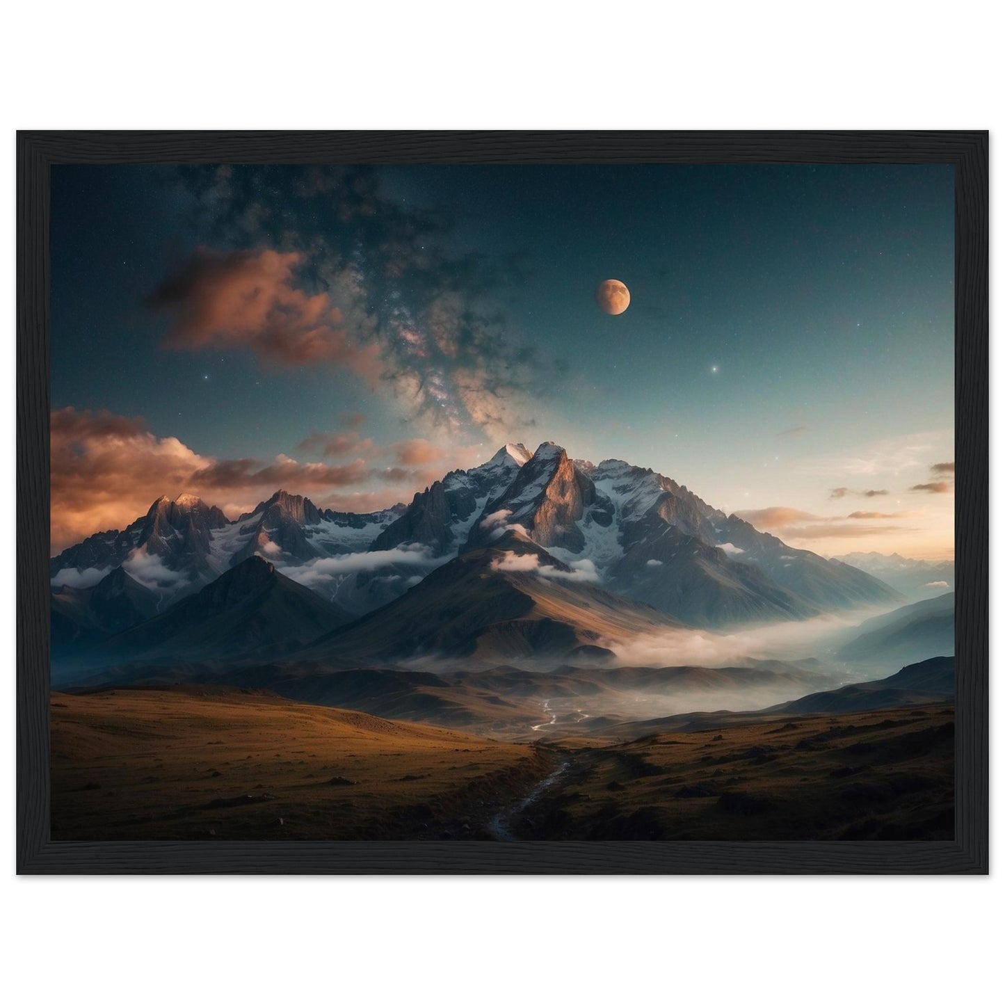 Premium Matte Paper Wooden Framed Poster