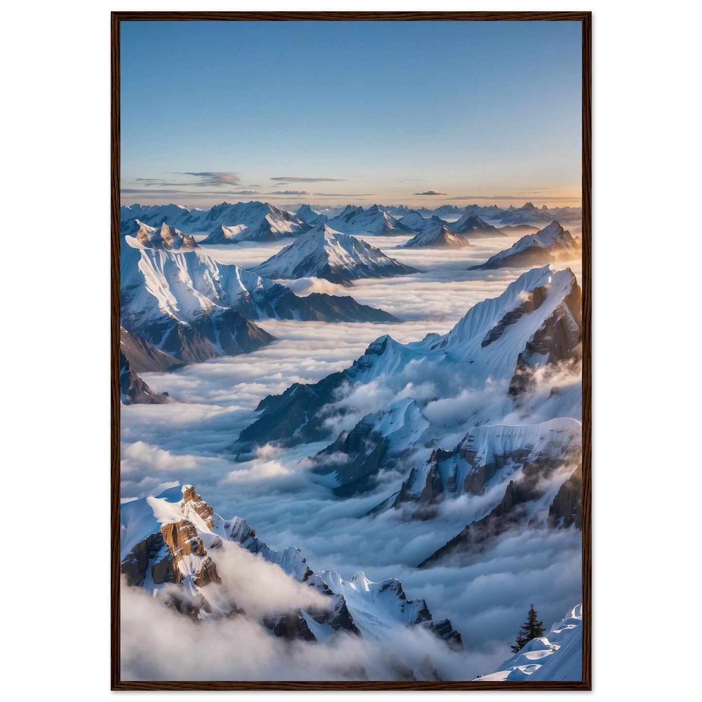 Premium Matte Paper Wooden Framed Poster