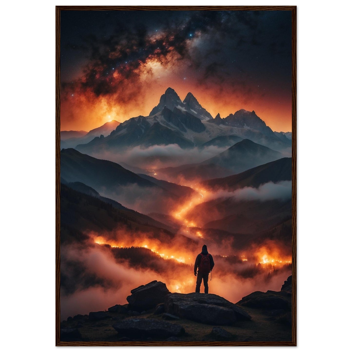 Premium Matte Paper Wooden Framed Poster