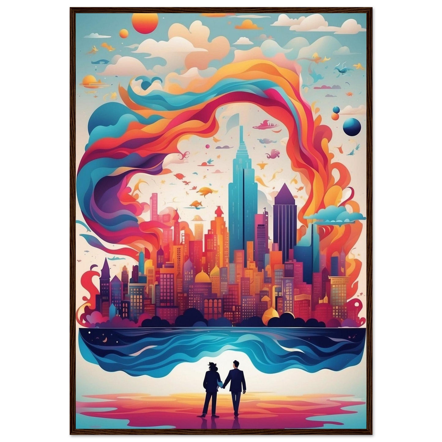Premium Matte Paper Wooden Framed Poster