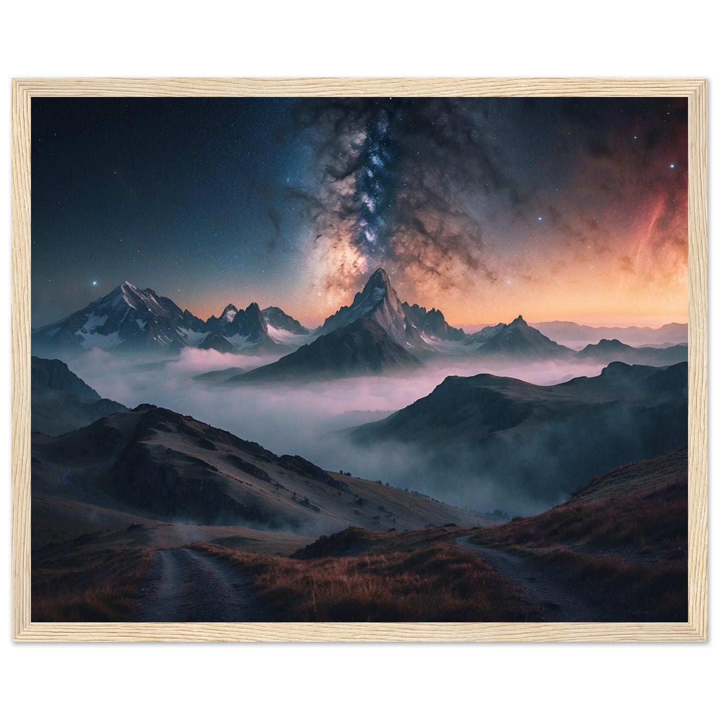 Premium Matte Paper Wooden Framed Poster