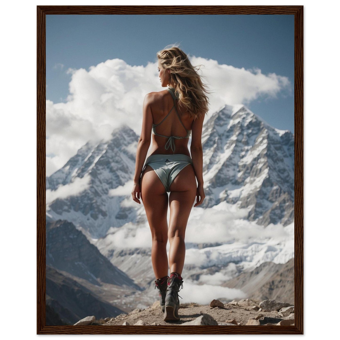 Premium Matte Paper Wooden Framed Poster