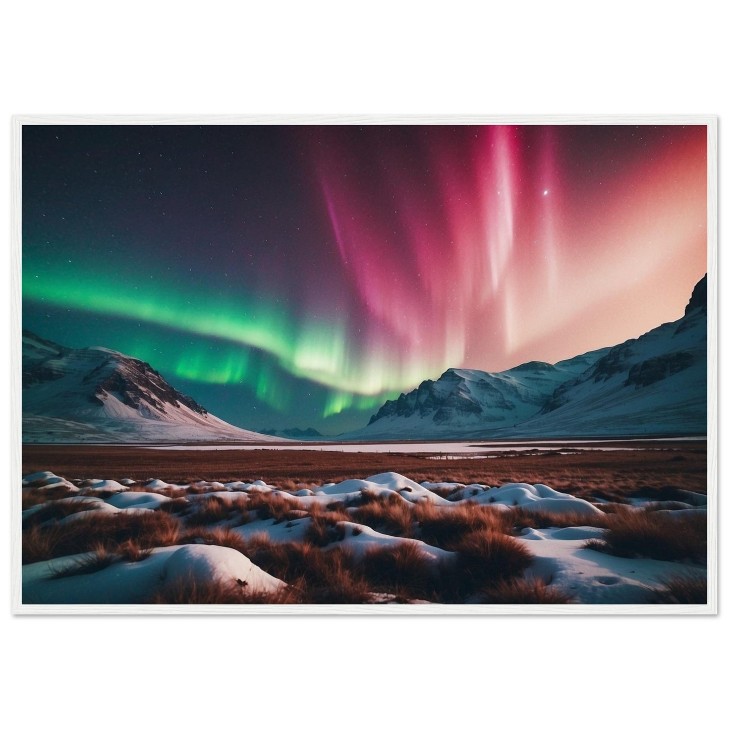 Premium Matte Paper Wooden Framed Poster