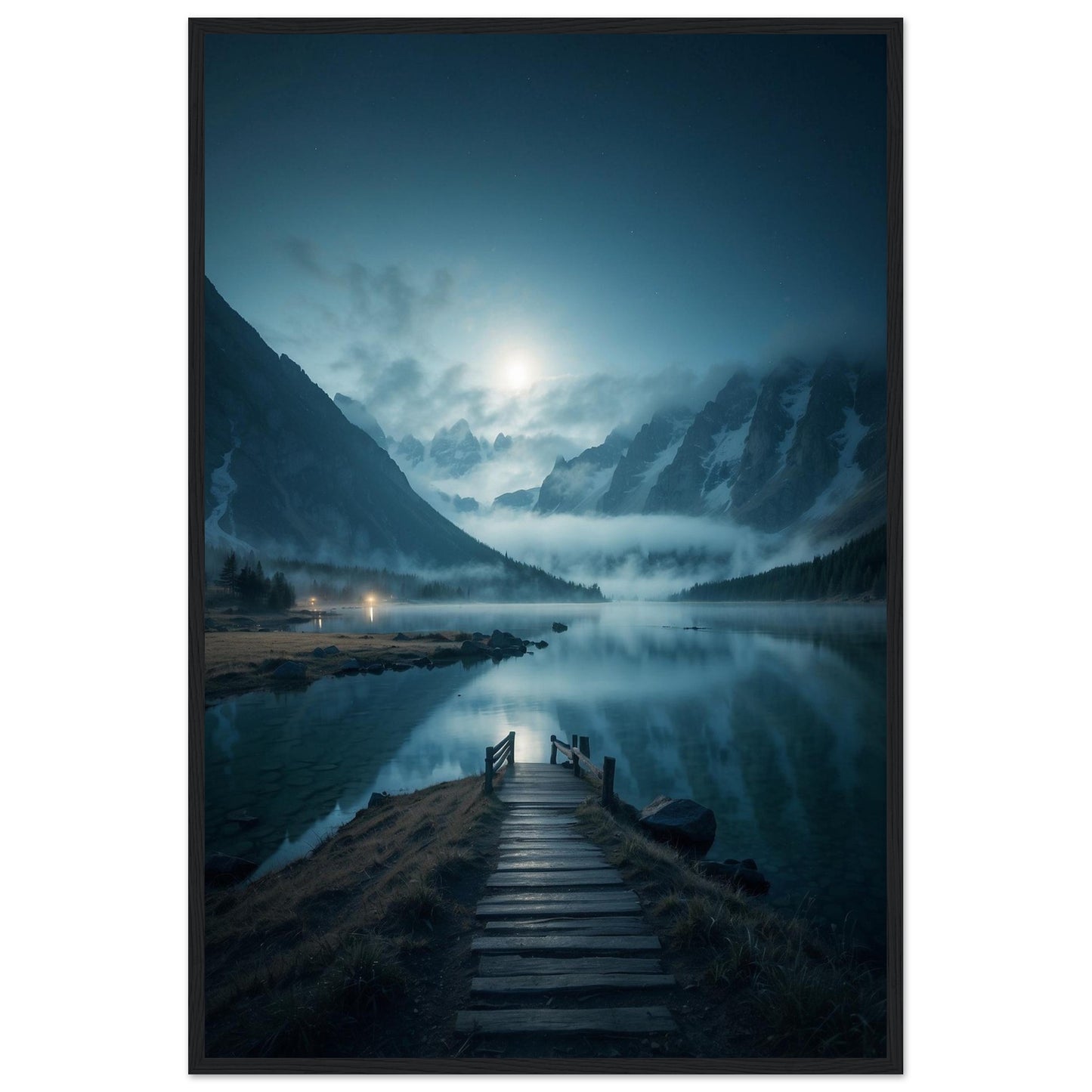 Premium Matte Paper Wooden Framed Poster