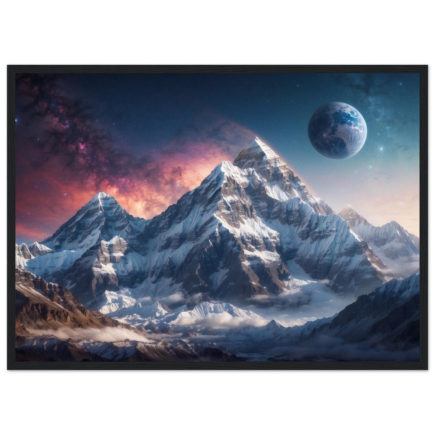 Premium Matte Paper Wooden Framed Poster