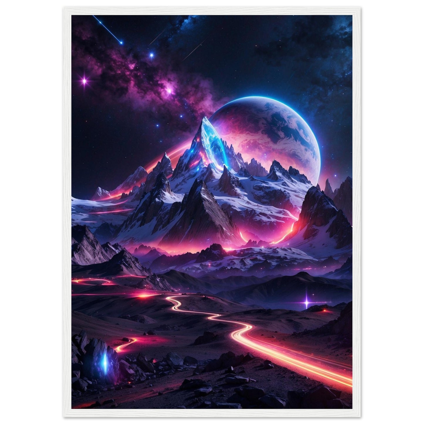 Premium Matte Paper Wooden Framed Poster