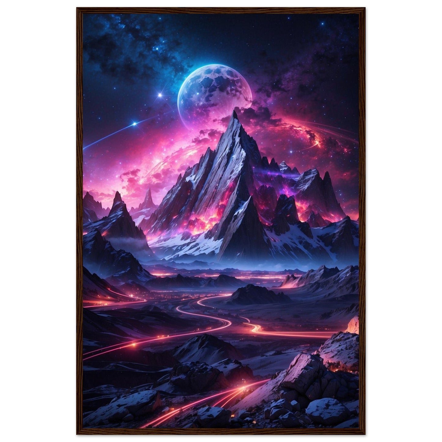 Premium Matte Paper Wooden Framed Poster