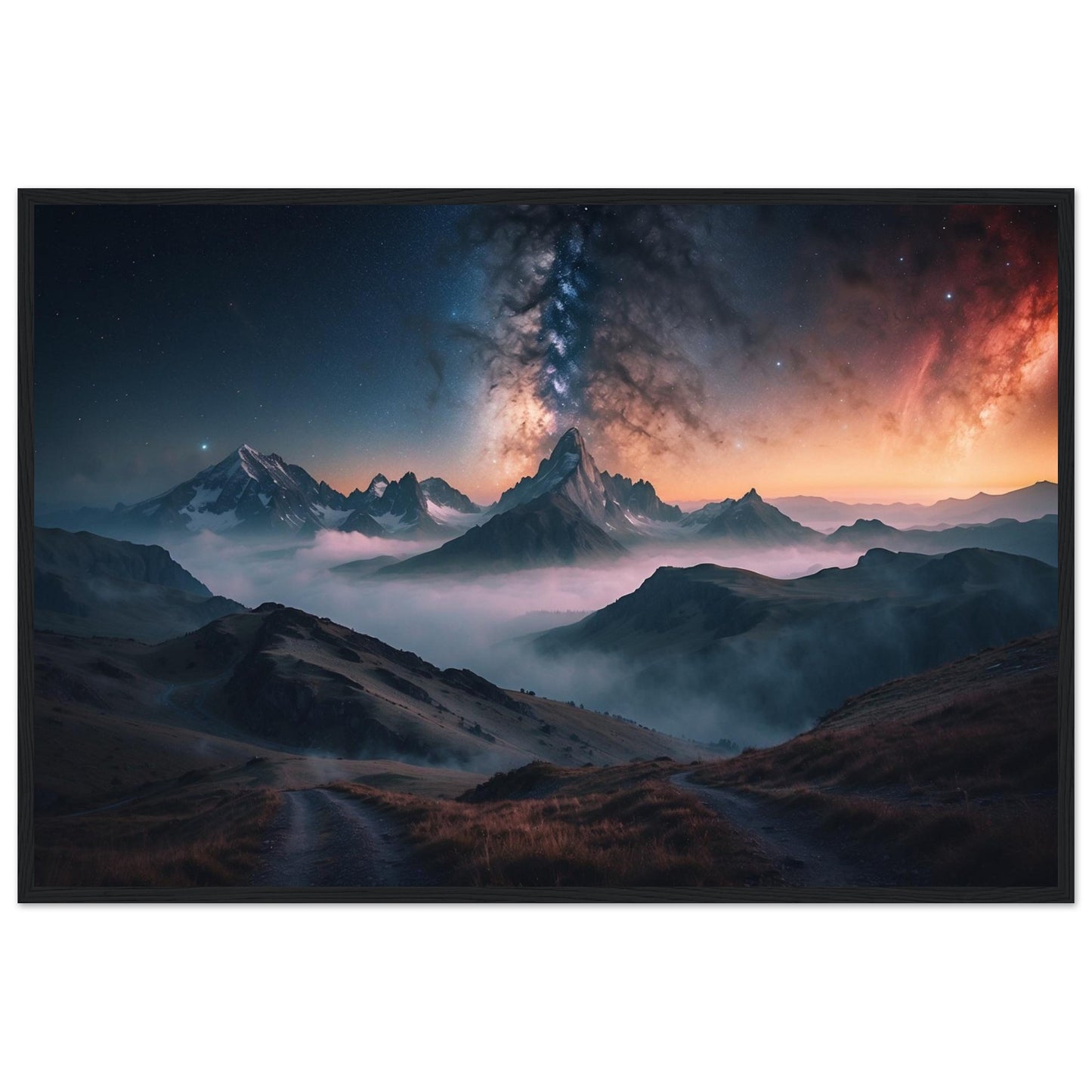 Premium Matte Paper Wooden Framed Poster