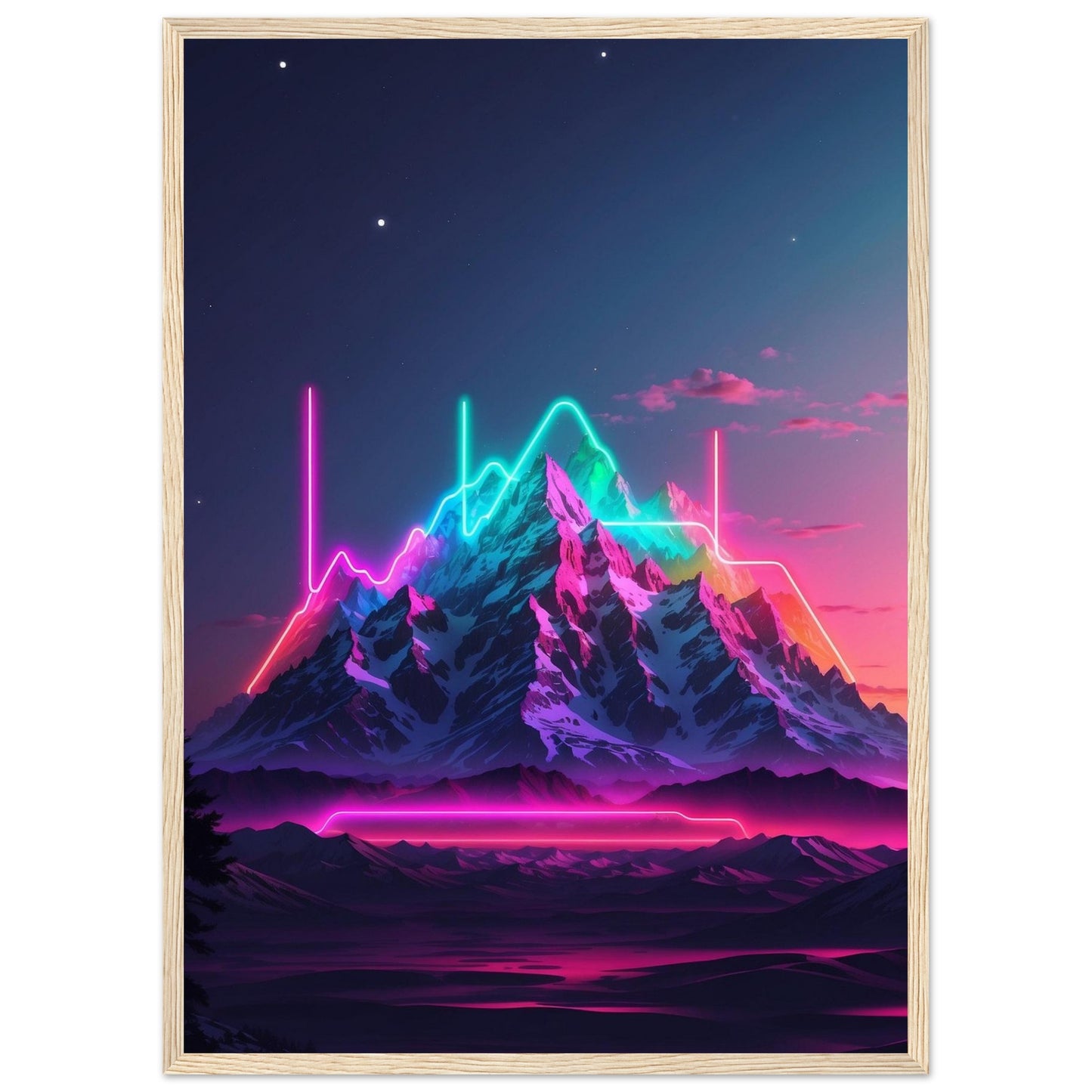 Premium Matte Paper Wooden Framed Poster
