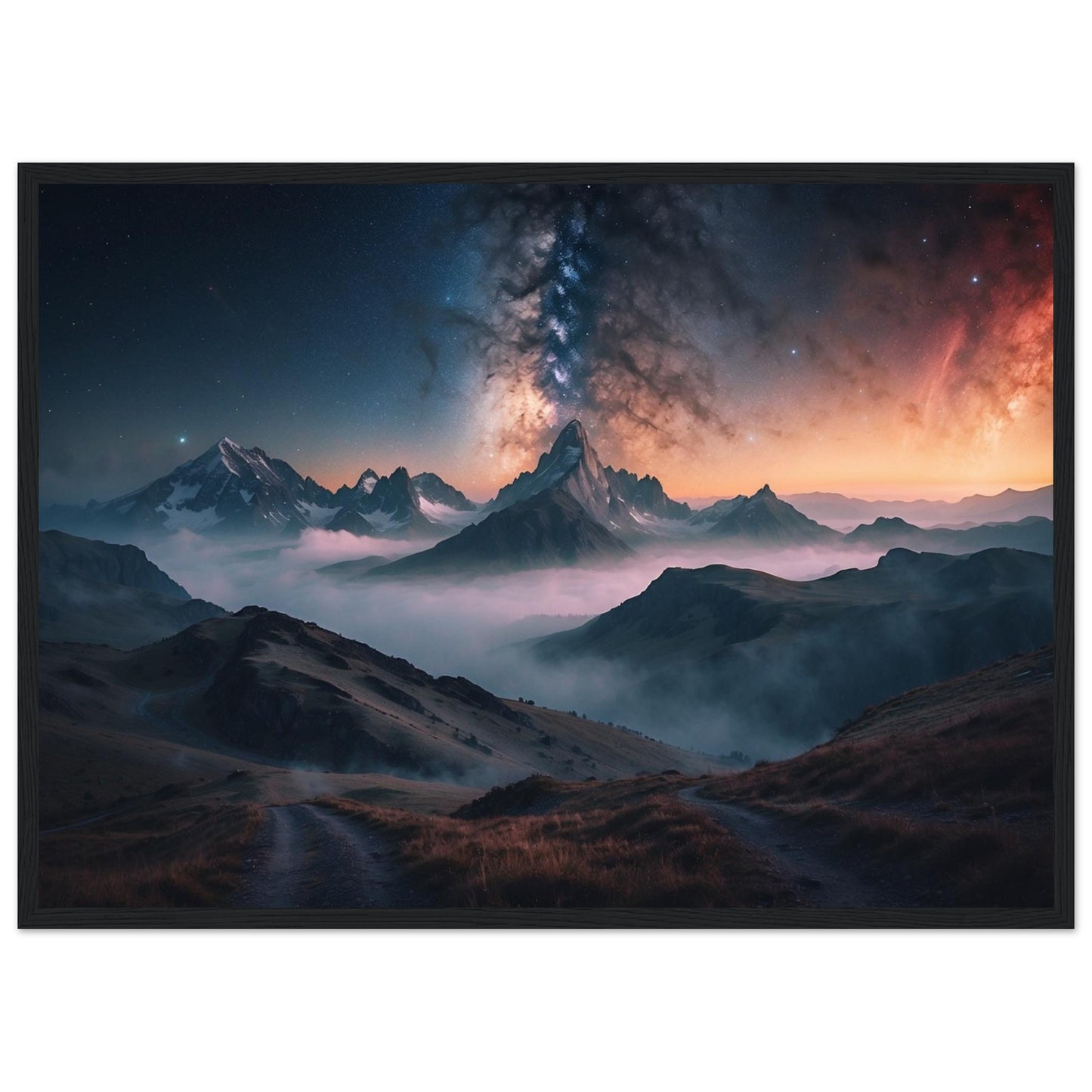 Premium Matte Paper Wooden Framed Poster