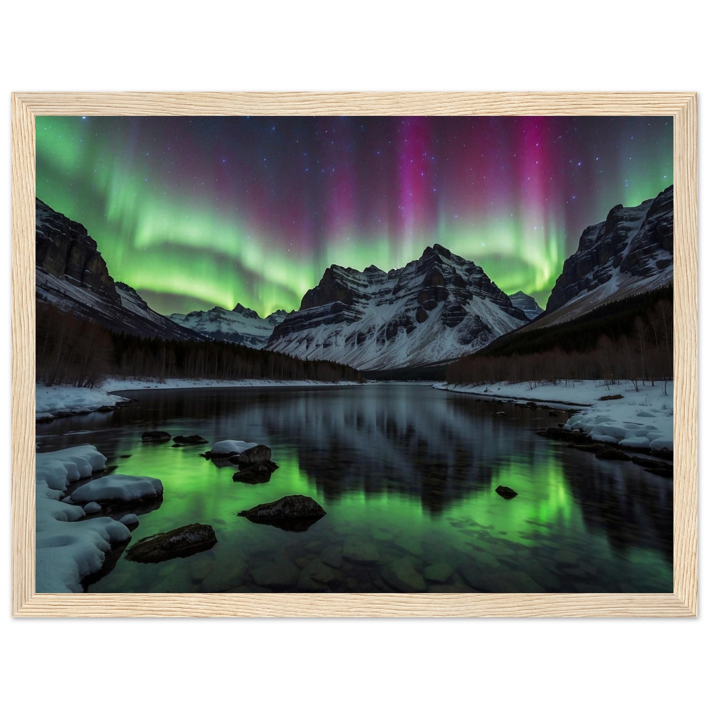 Premium Matte Paper Wooden Framed Poster