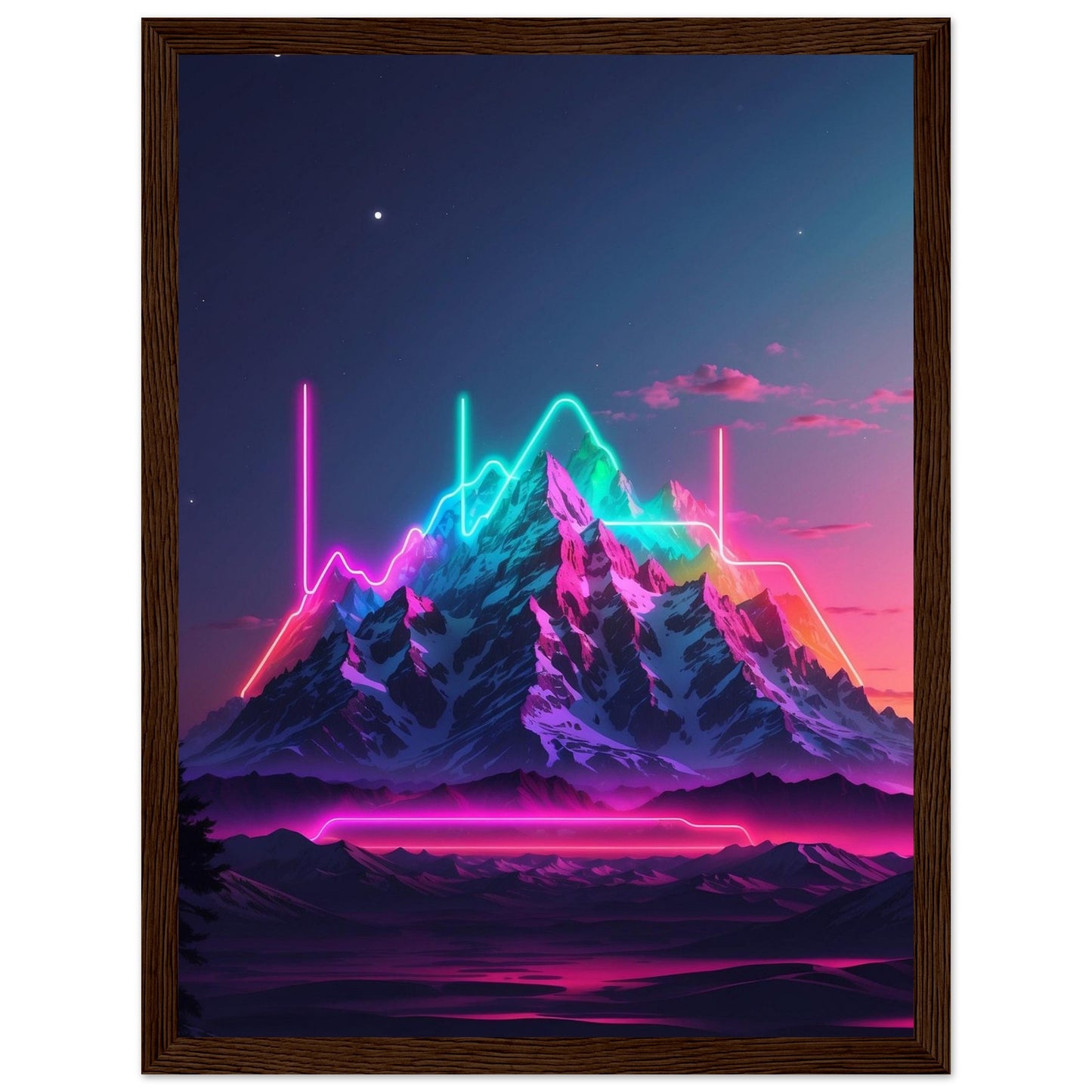 Premium Matte Paper Wooden Framed Poster