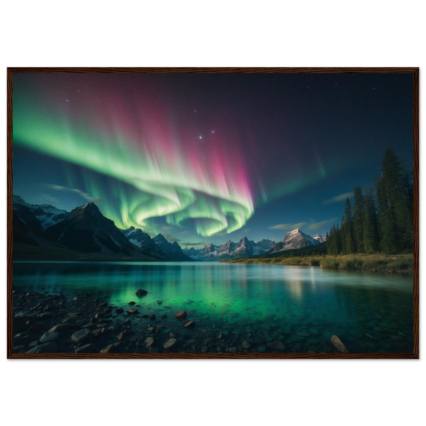 Premium Matte Paper Wooden Framed Poster