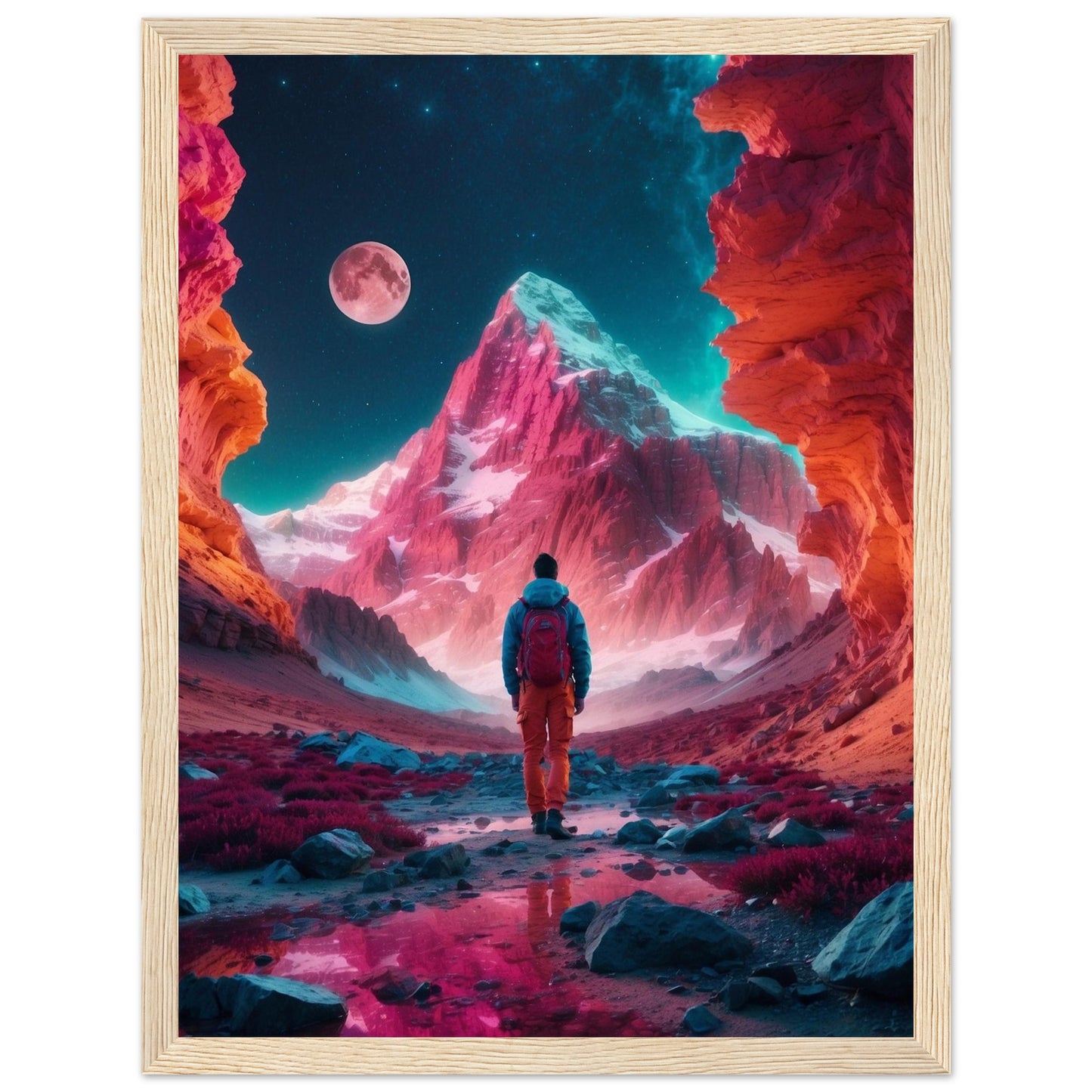 Premium Matte Paper Wooden Framed Poster