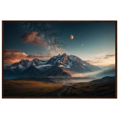 Premium Matte Paper Wooden Framed Poster