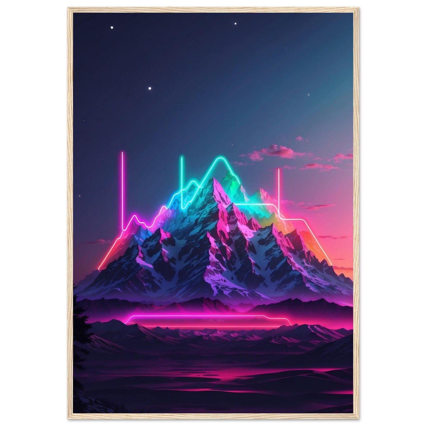 Premium Matte Paper Wooden Framed Poster