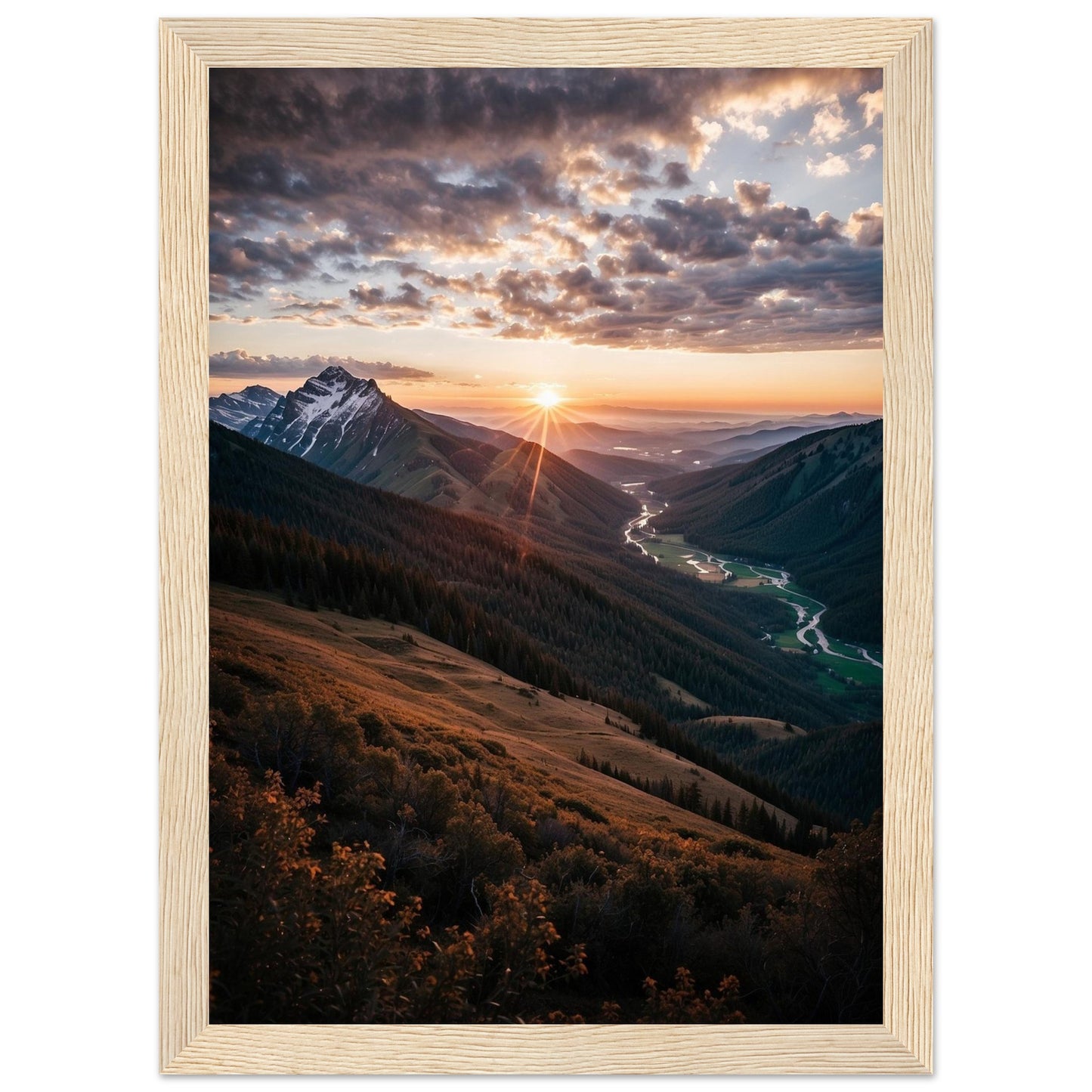 Premium Matte Paper Wooden Framed Poster