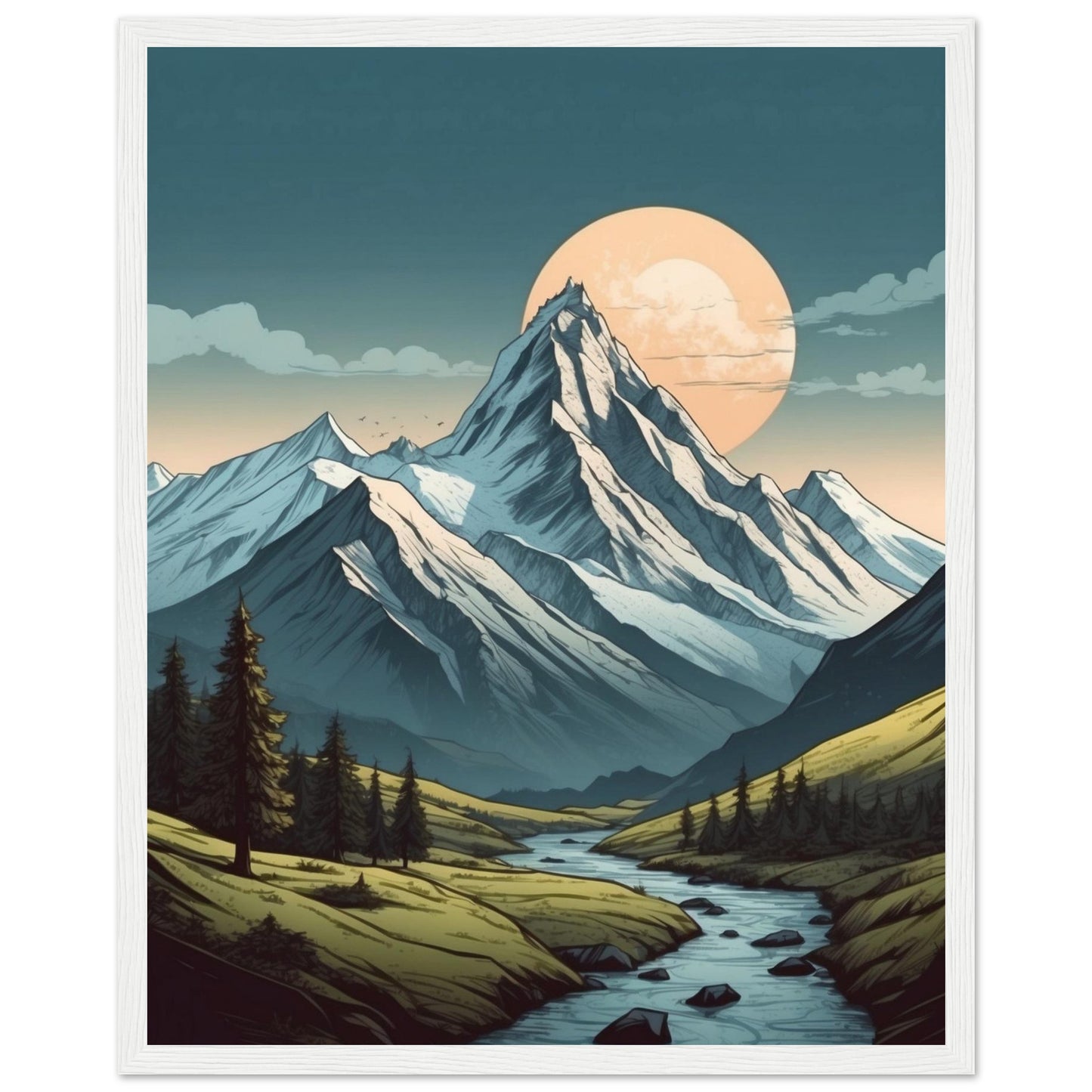 Premium Matte Paper Wooden Framed Poster