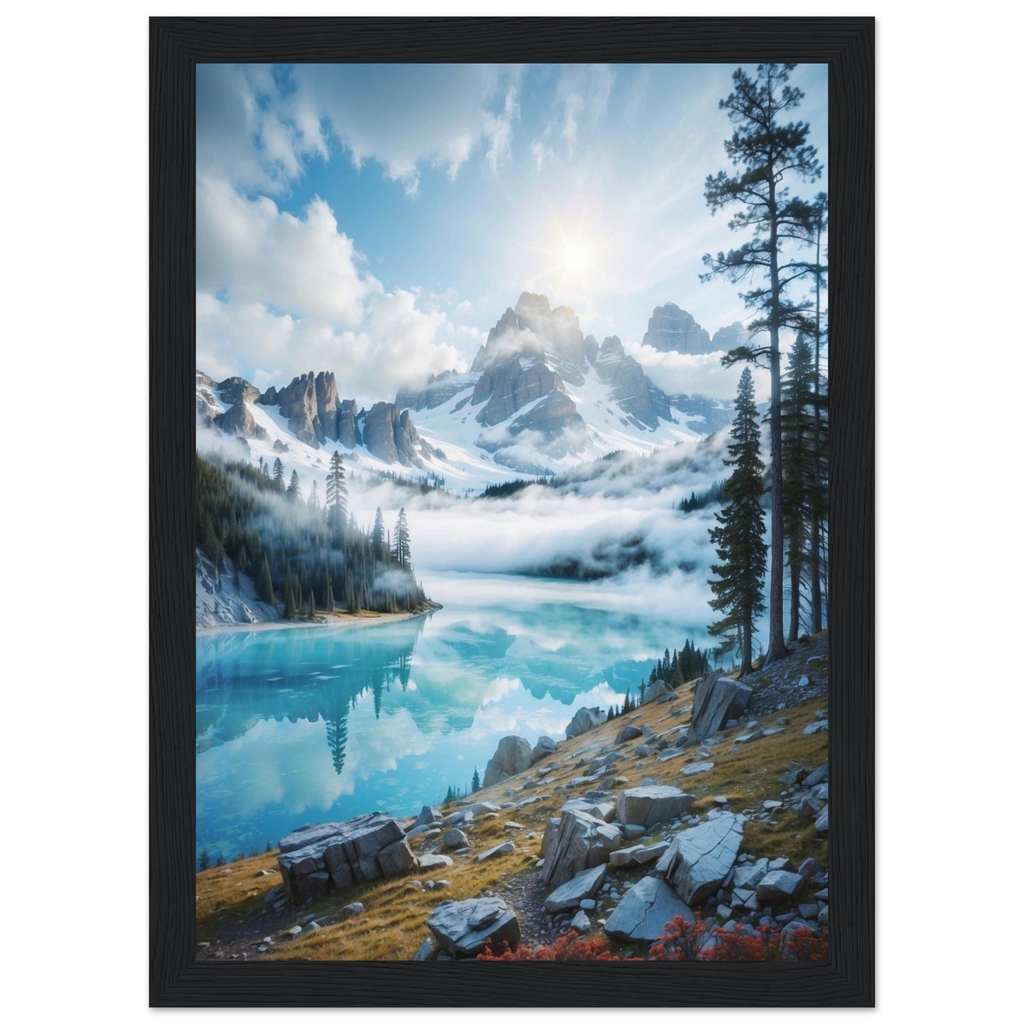 Premium Matte Paper Wooden Framed Poster
