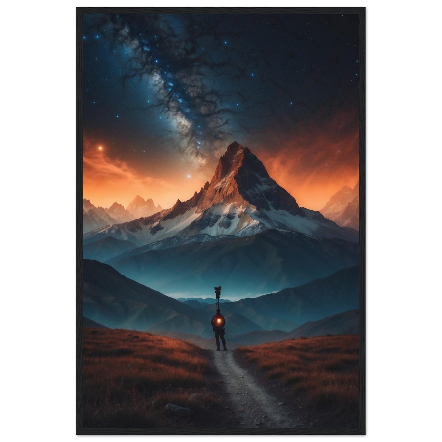 Premium Matte Paper Wooden Framed Poster