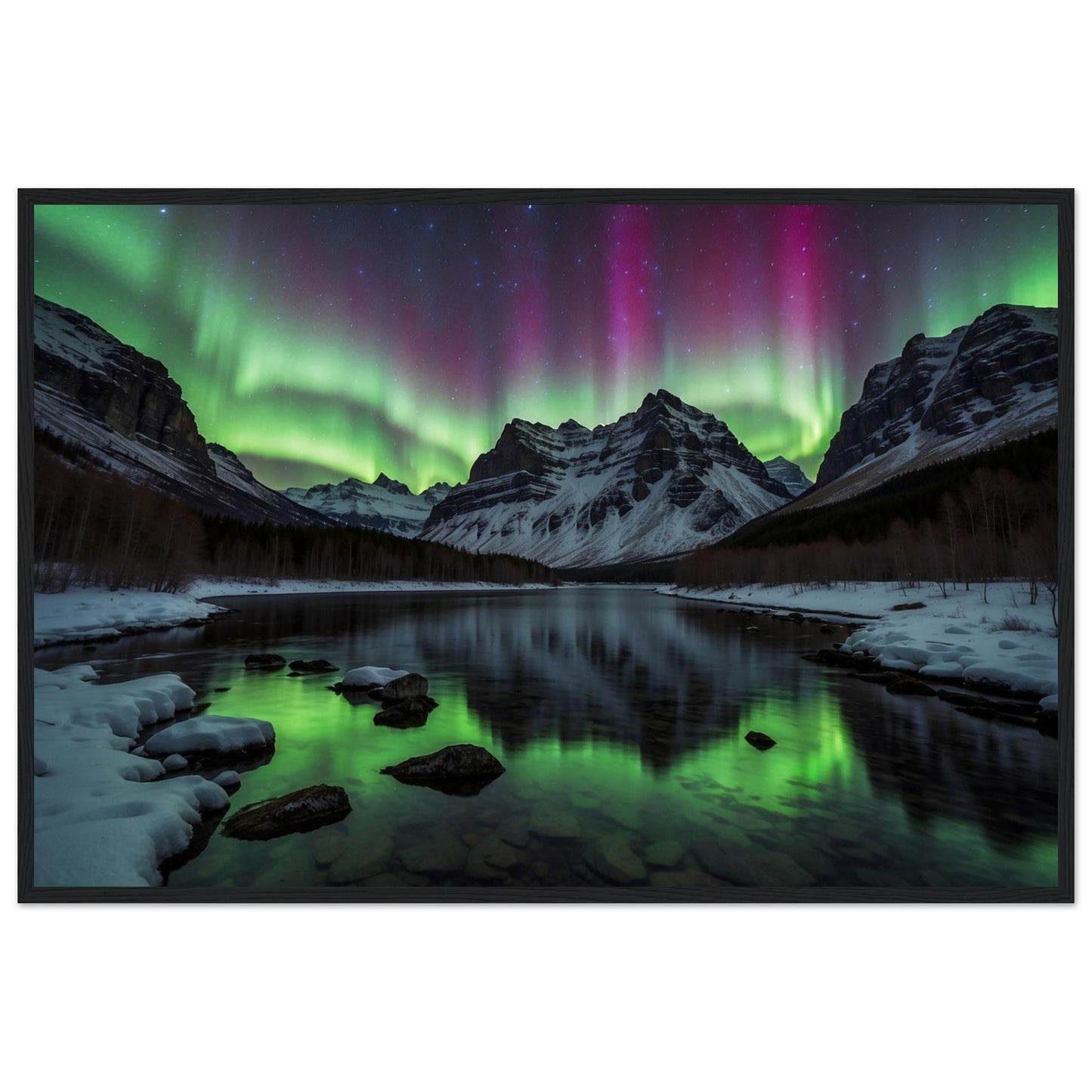 Premium Matte Paper Wooden Framed Poster