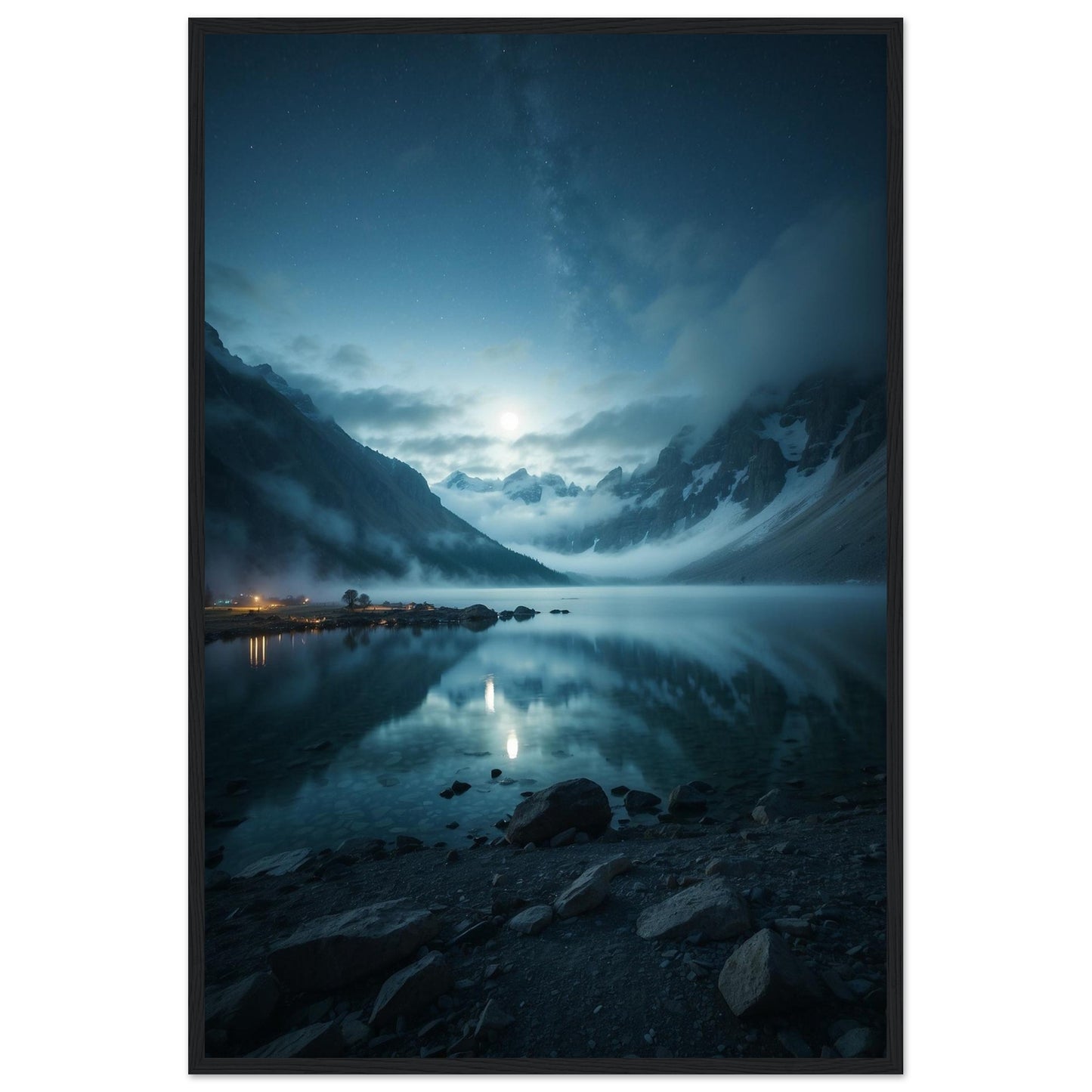 Premium Matte Paper Wooden Framed Poster