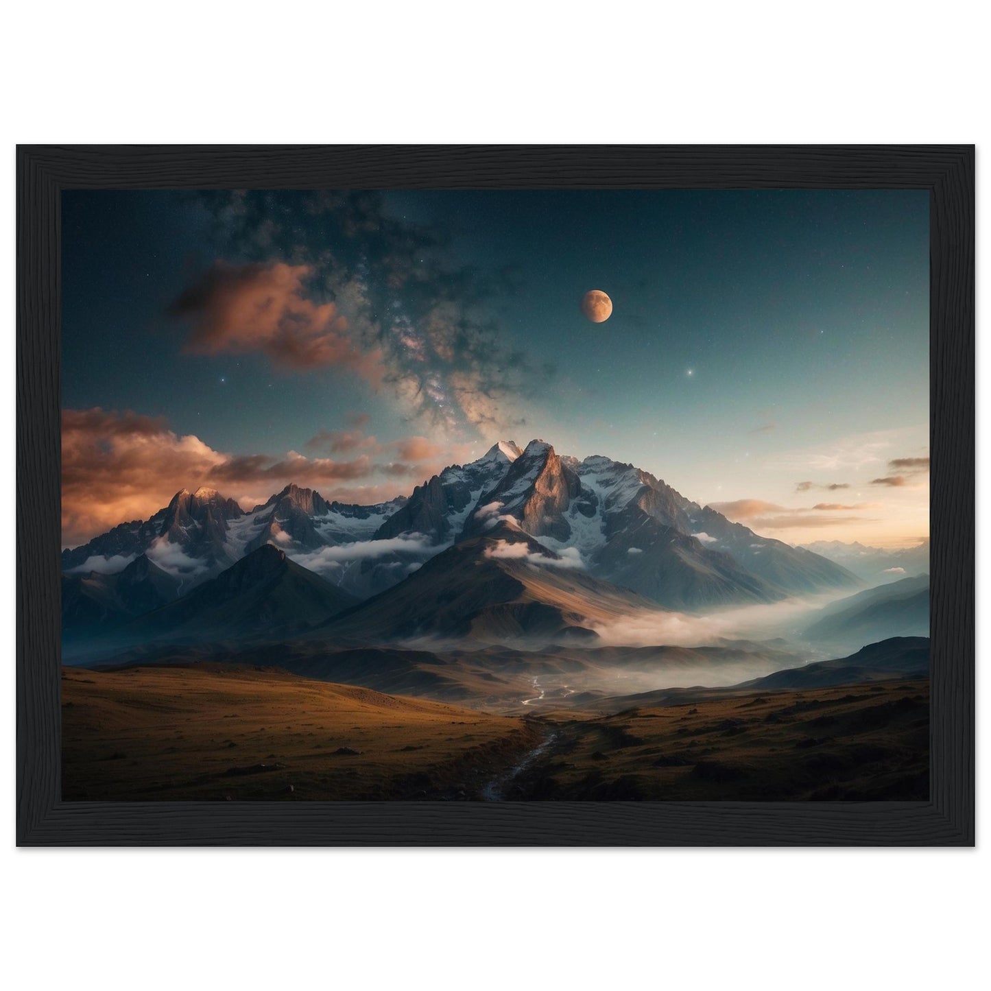Premium Matte Paper Wooden Framed Poster