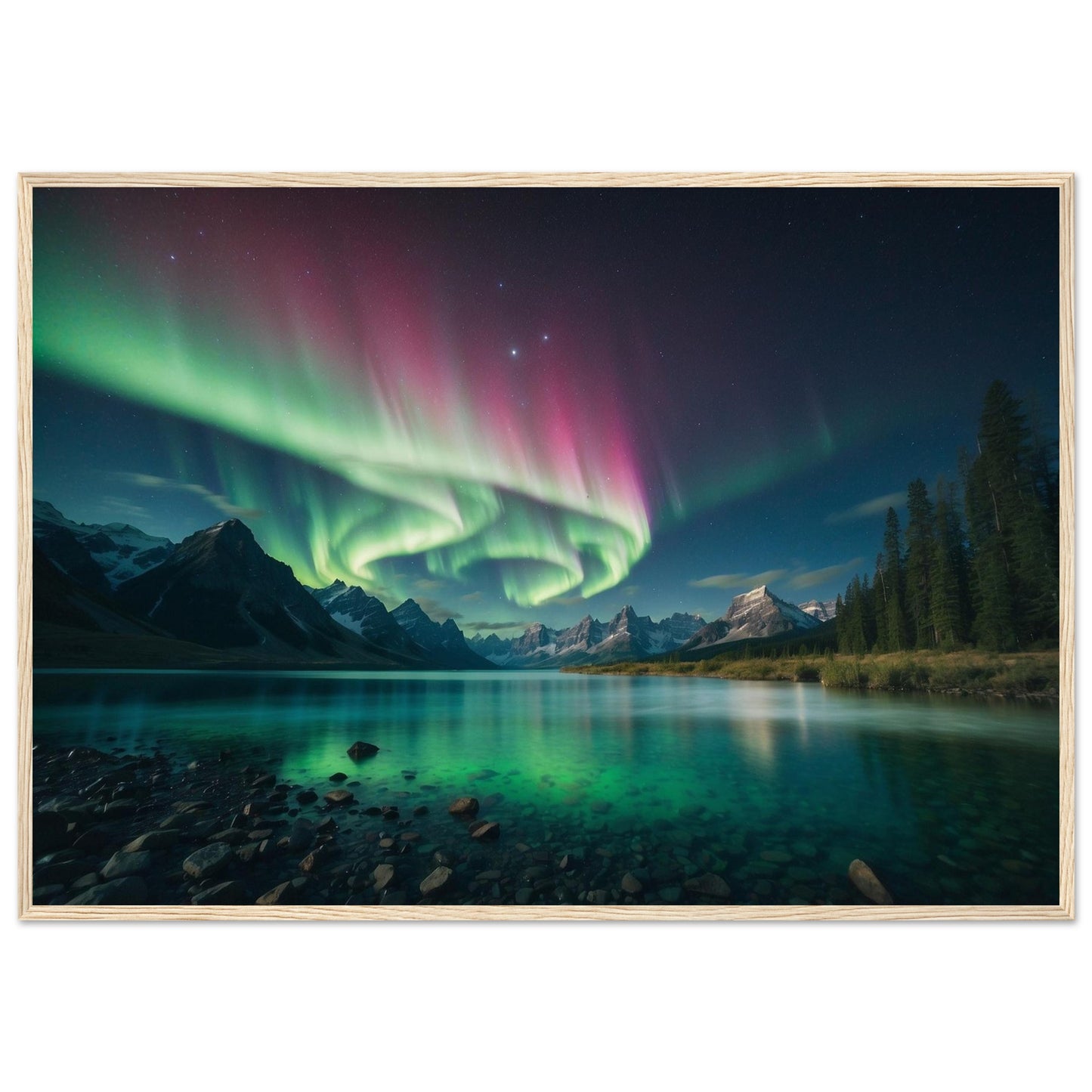 Premium Matte Paper Wooden Framed Poster
