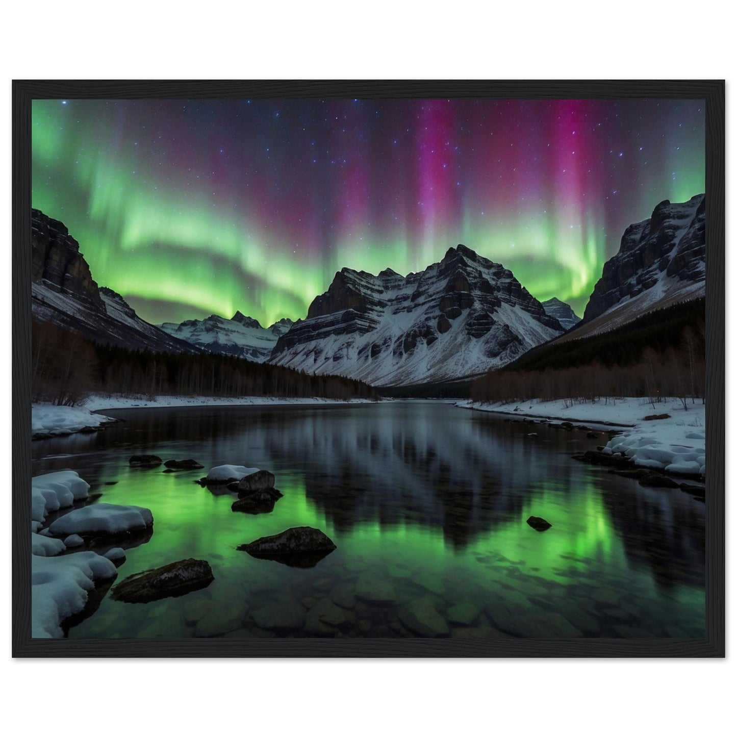 Premium Matte Paper Wooden Framed Poster