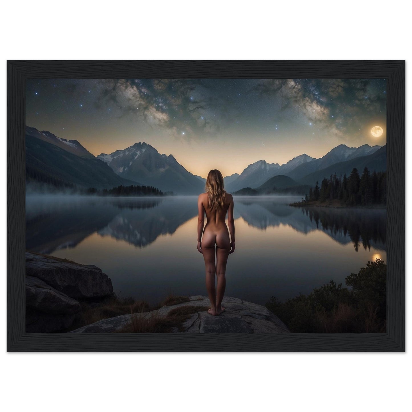 Premium Matte Paper Wooden Framed Poster