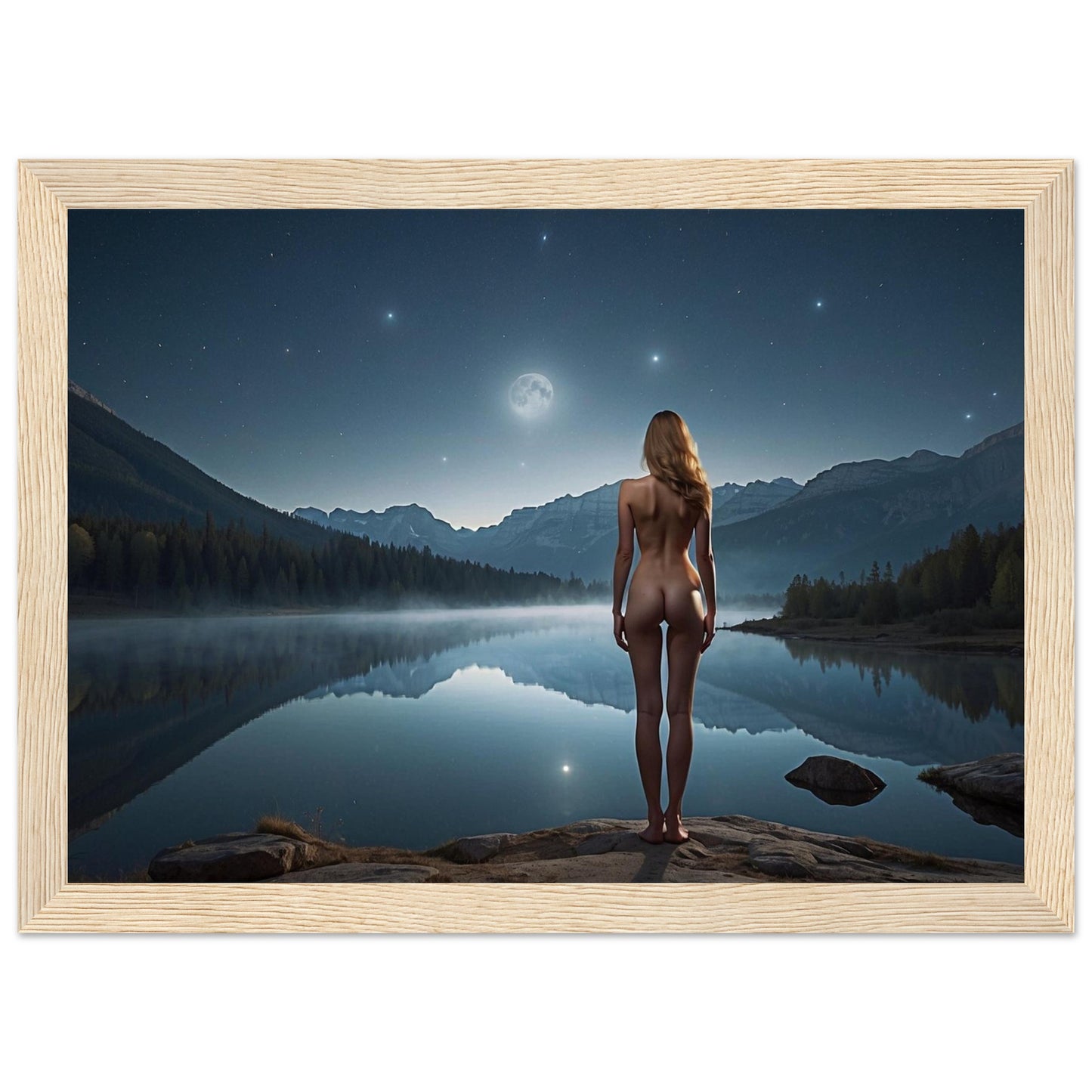 Premium Matte Paper Wooden Framed Poster