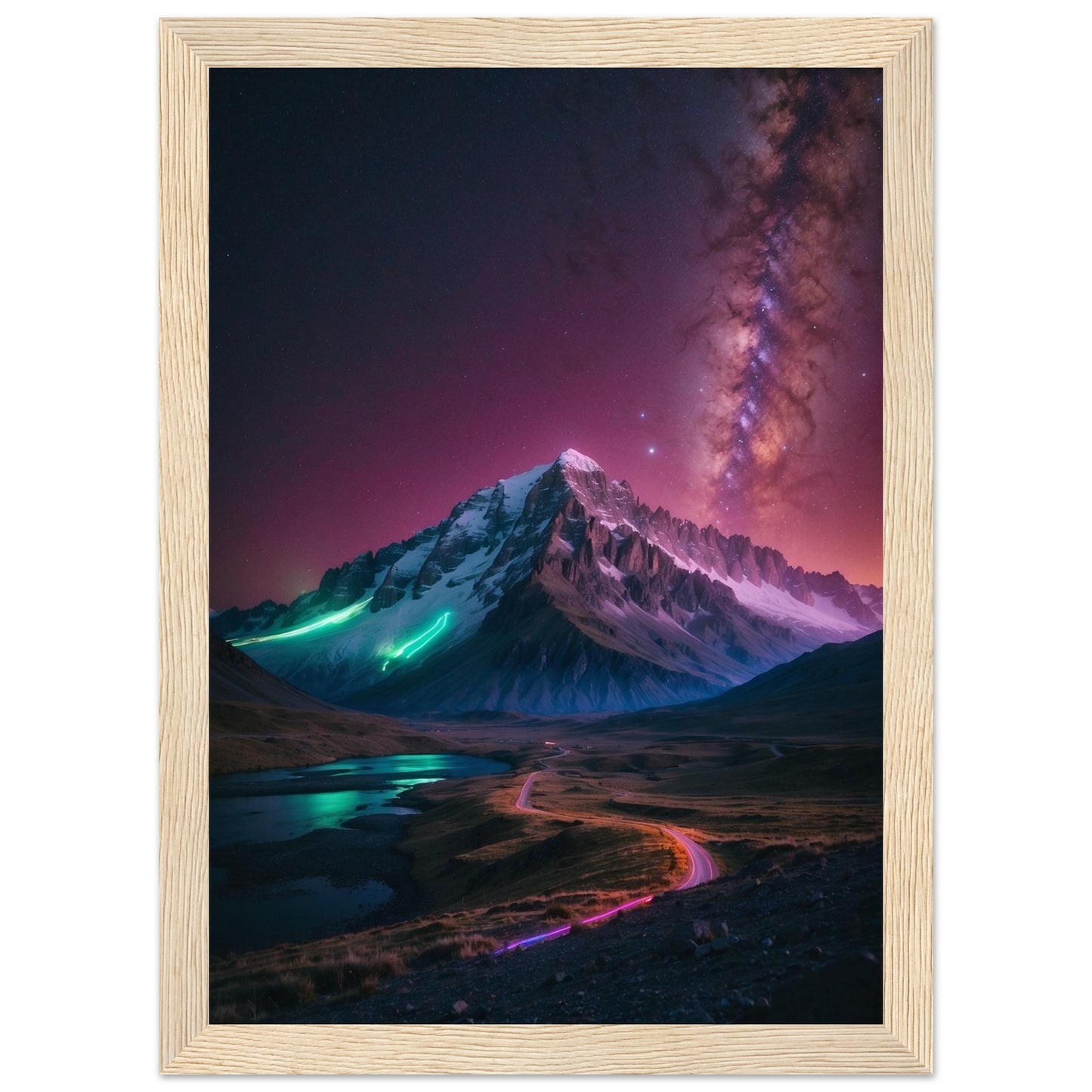 Premium Matte Paper Wooden Framed Poster
