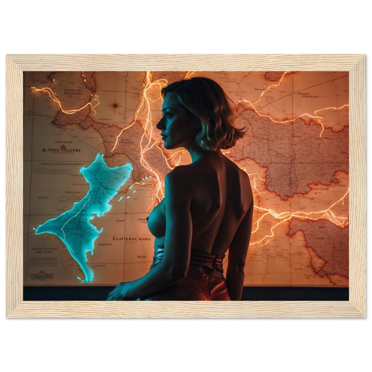 Premium Matte Paper Wooden Framed Poster