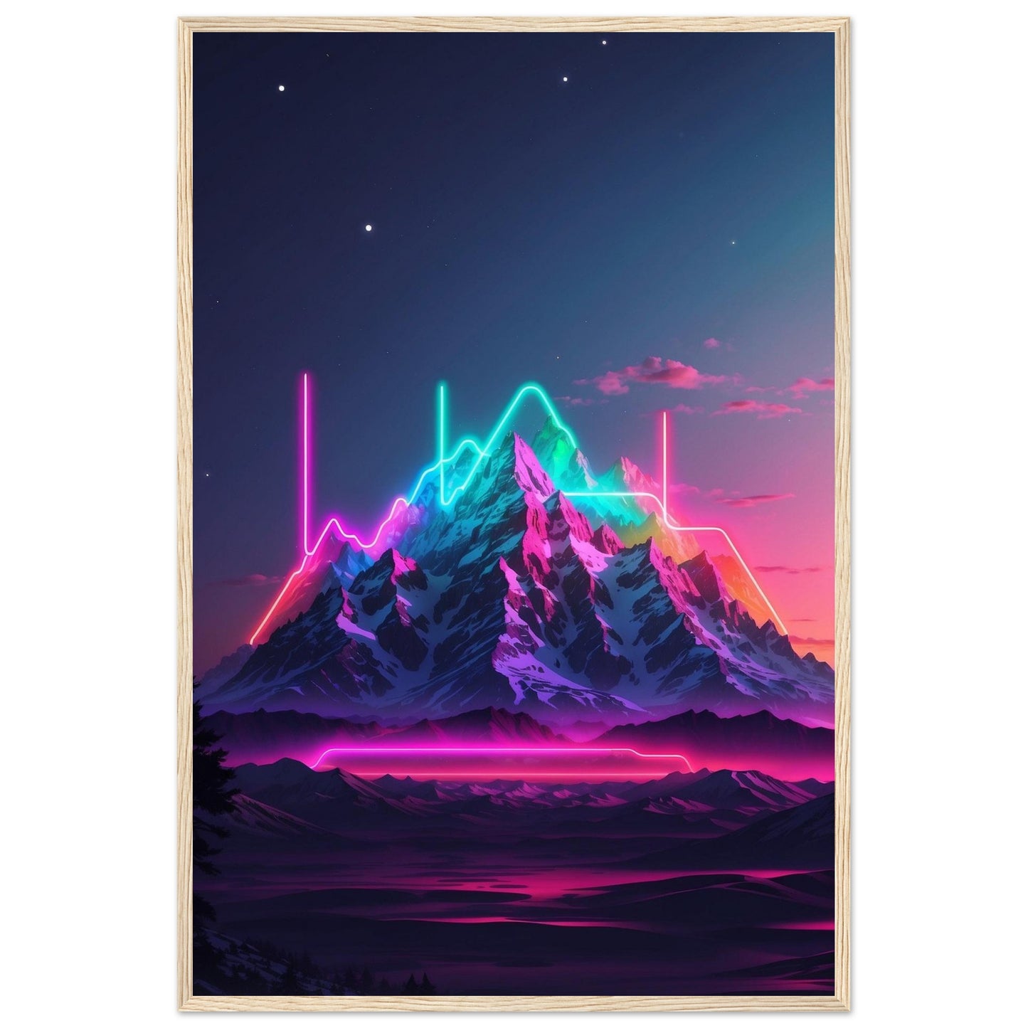 Premium Matte Paper Wooden Framed Poster